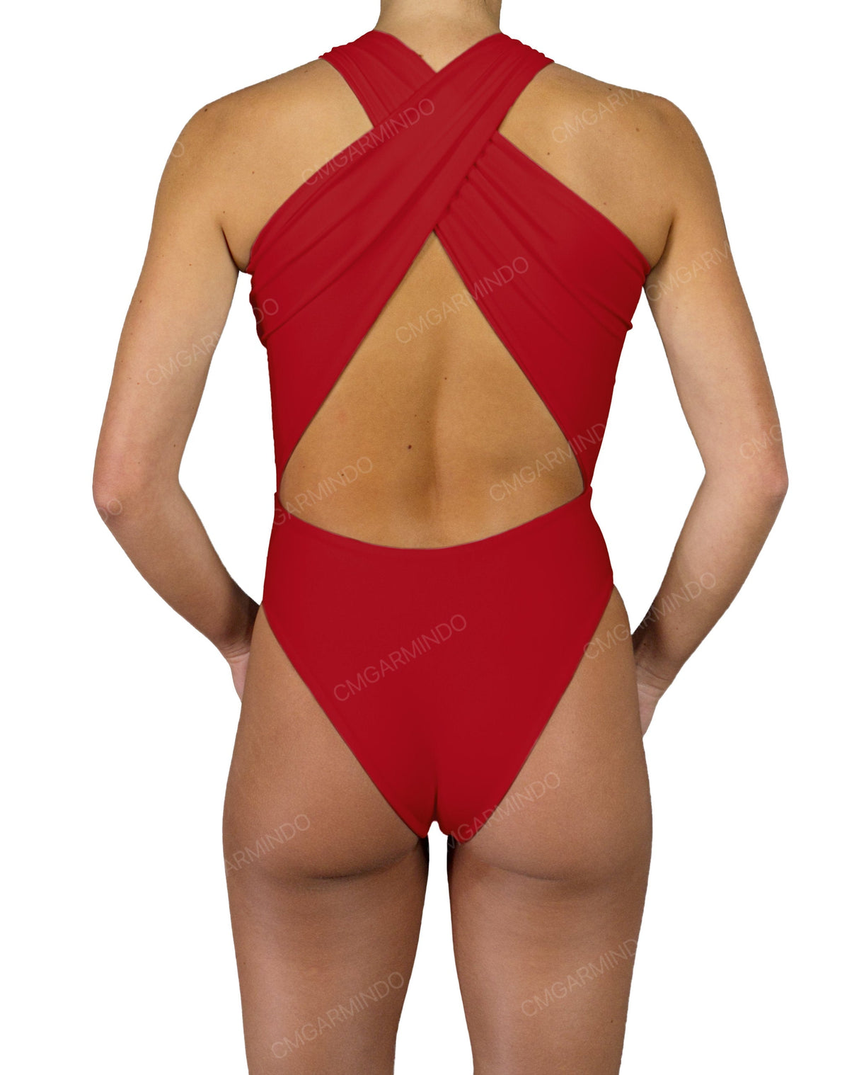V-Halter Cut Out One Piece