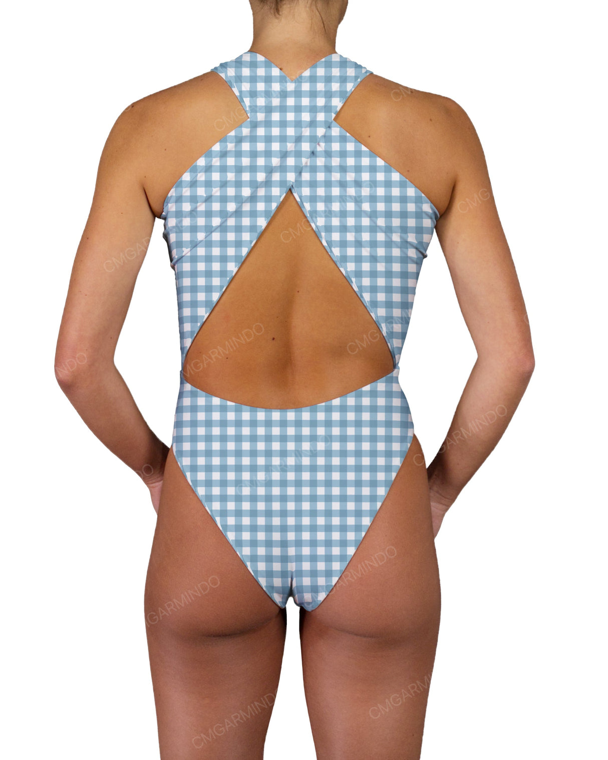 V-Halter Cut Out One Piece