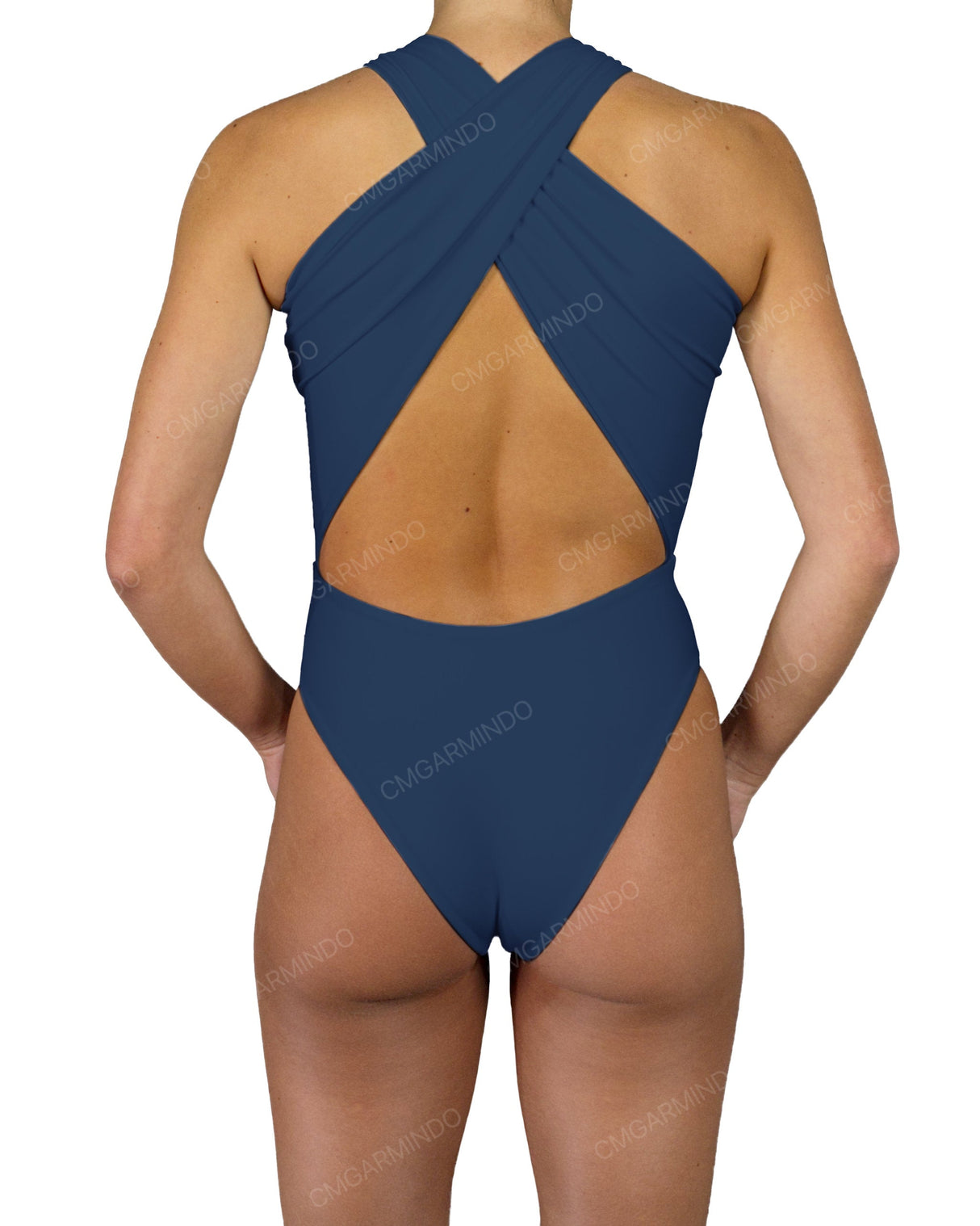 V-Halter Cut Out One Piece