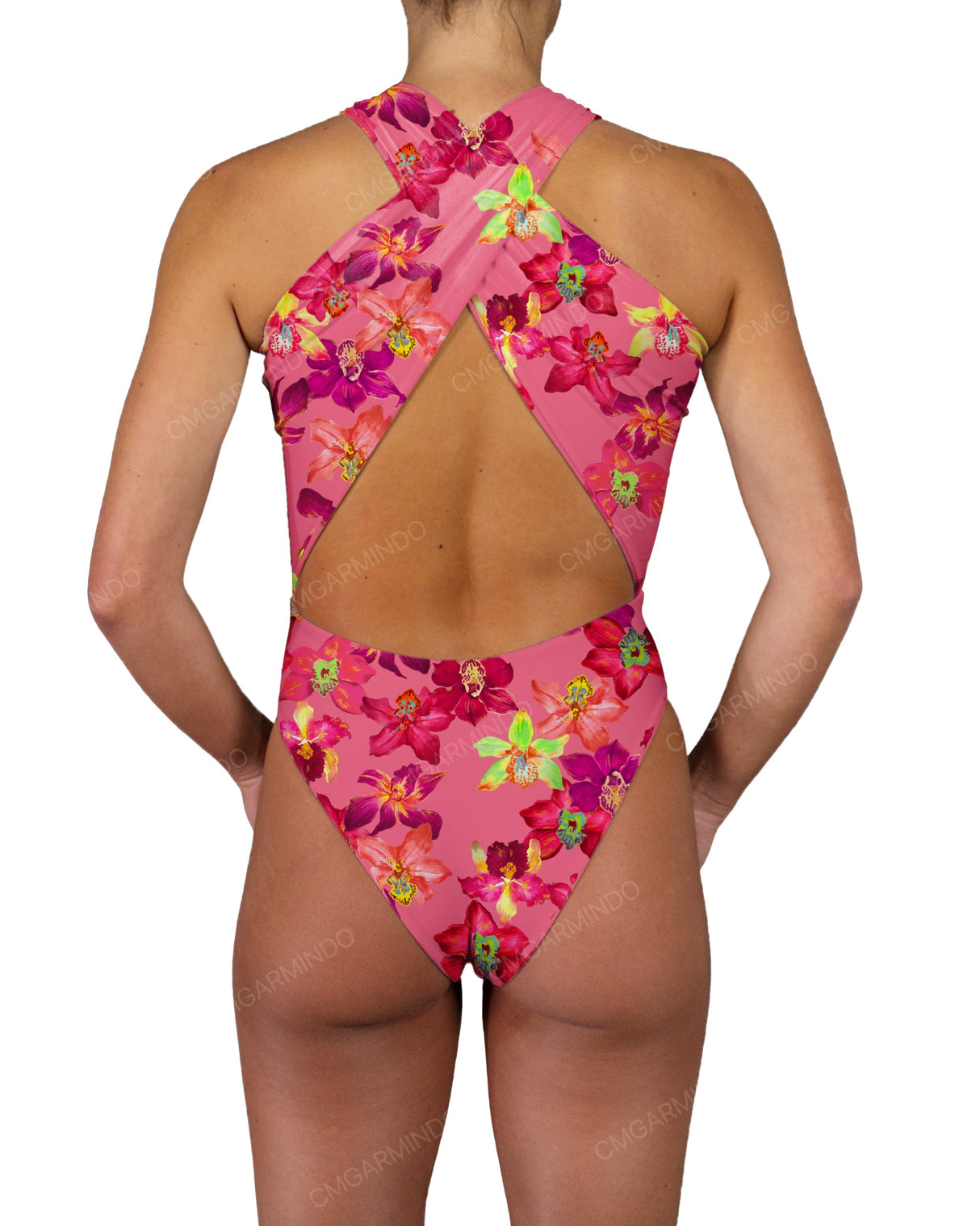 V-Halter Cut Out One Piece