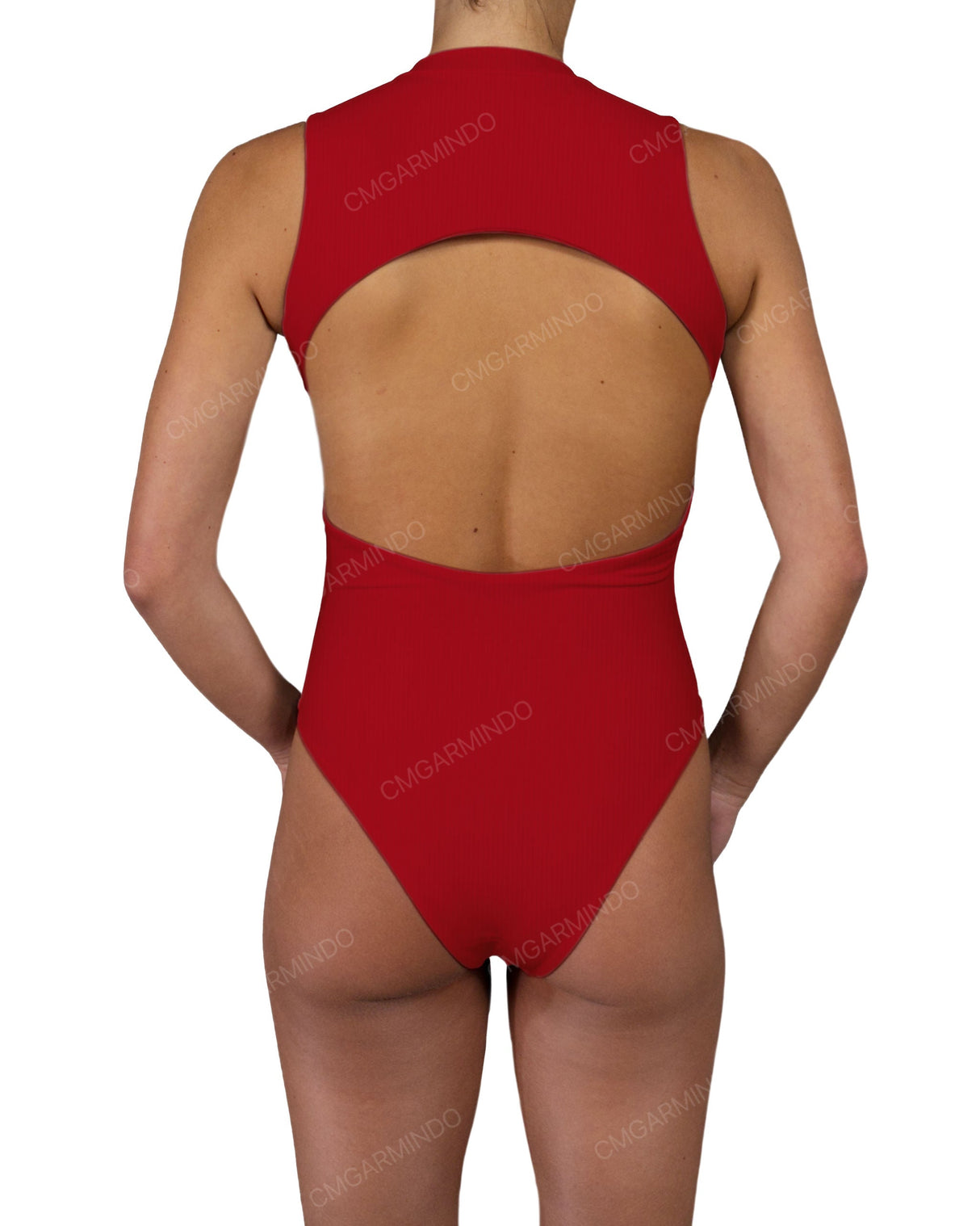 Sleeveless Cut Out Back One Piece