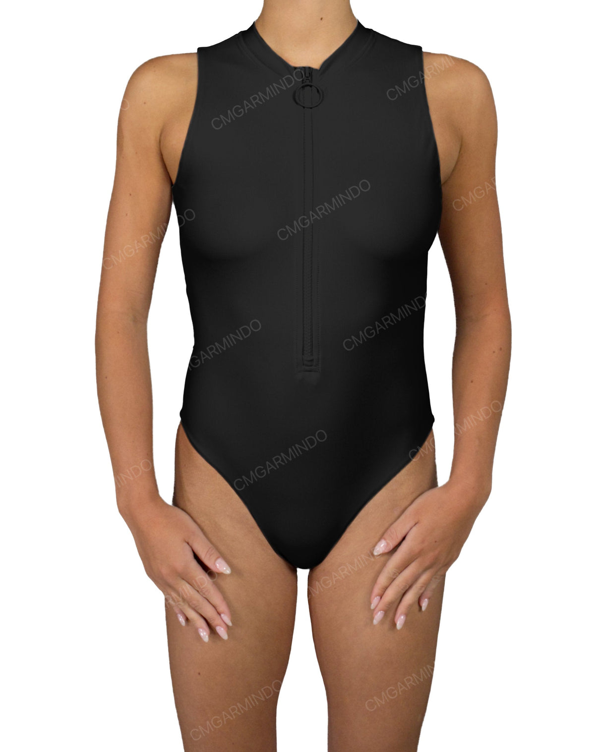 Sleeveless Cut Out Back One Piece