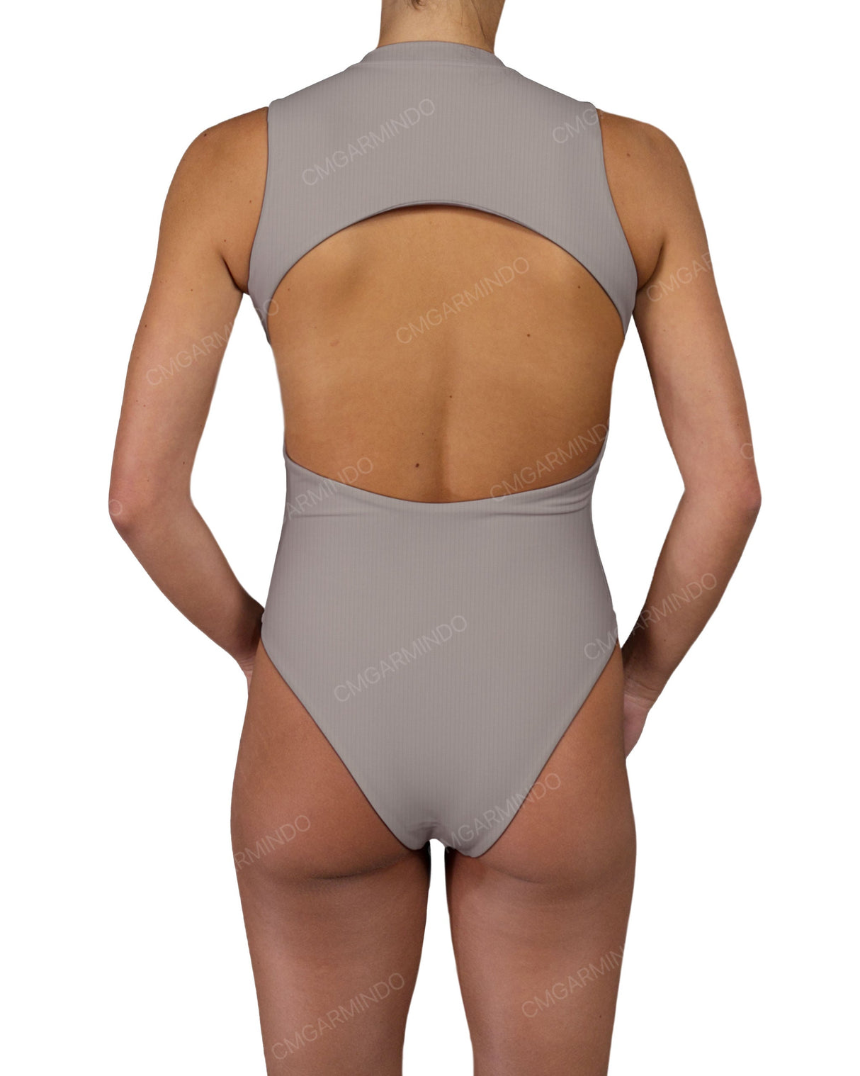 Sleeveless Cut Out Back One Piece