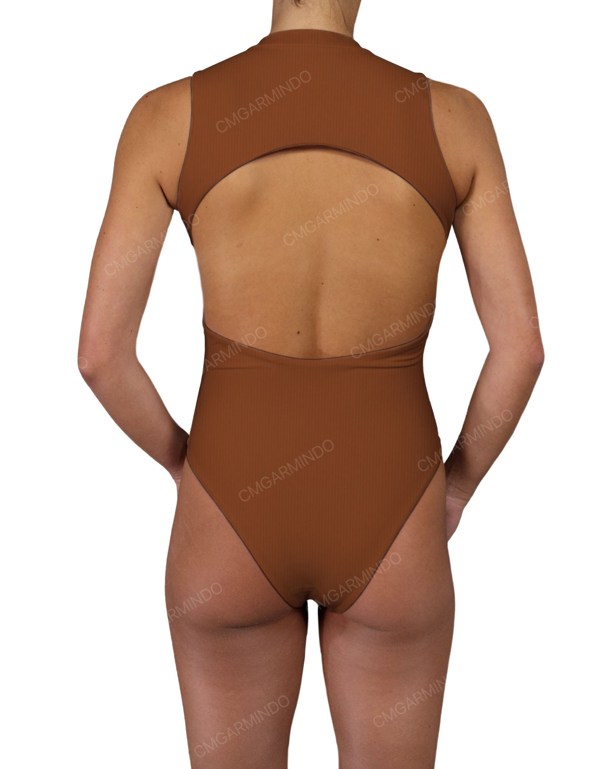 Sleeveless Cut Out Back One Piece