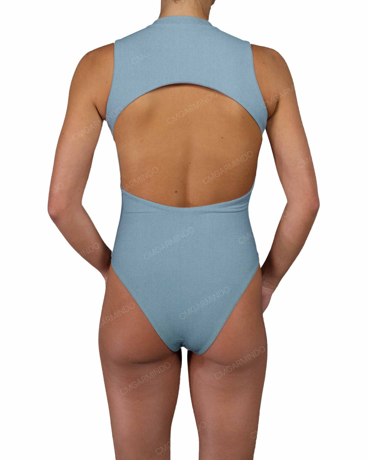 Sleeveless Cut Out Back One Piece