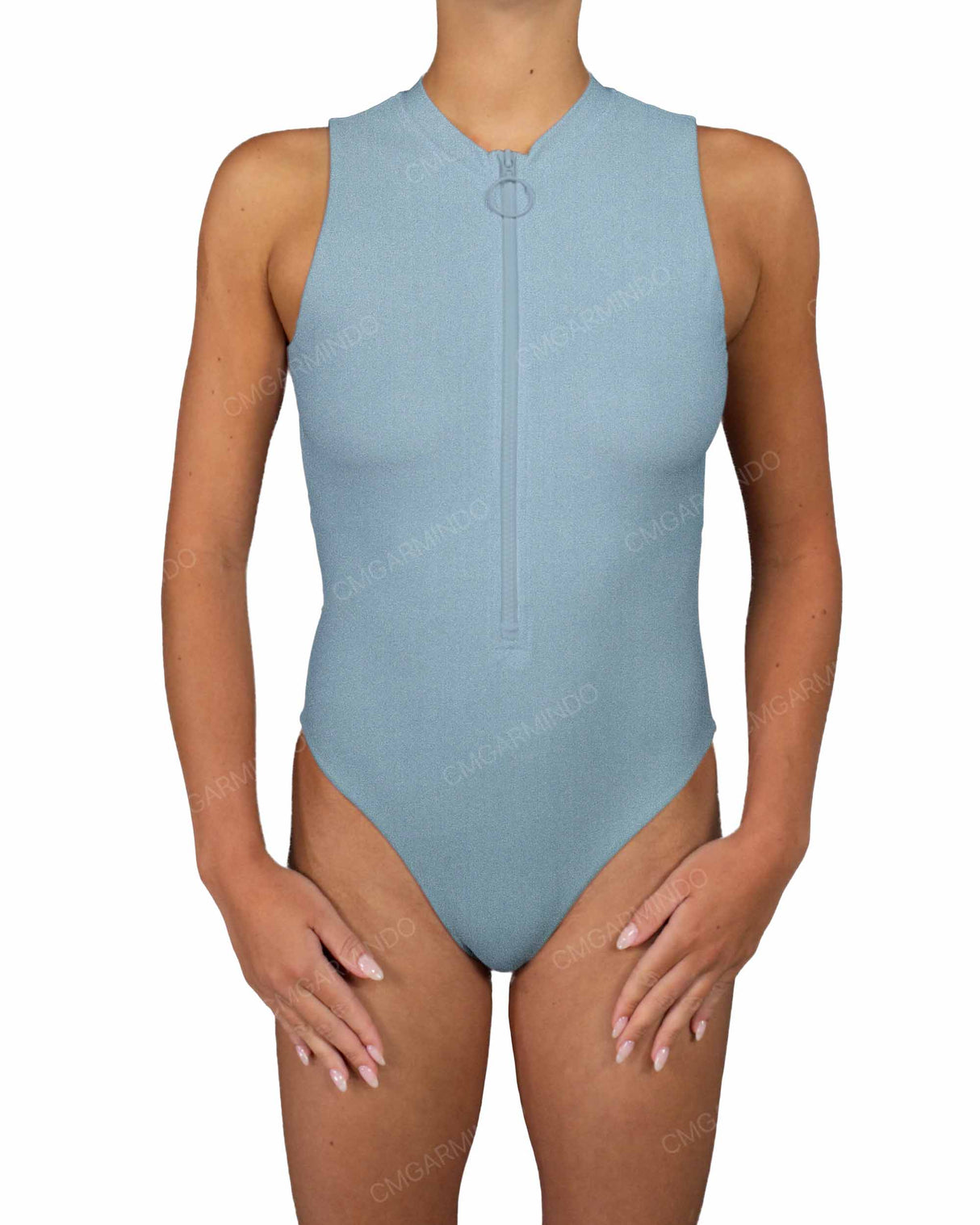 Sleeveless Cut Out Back One Piece