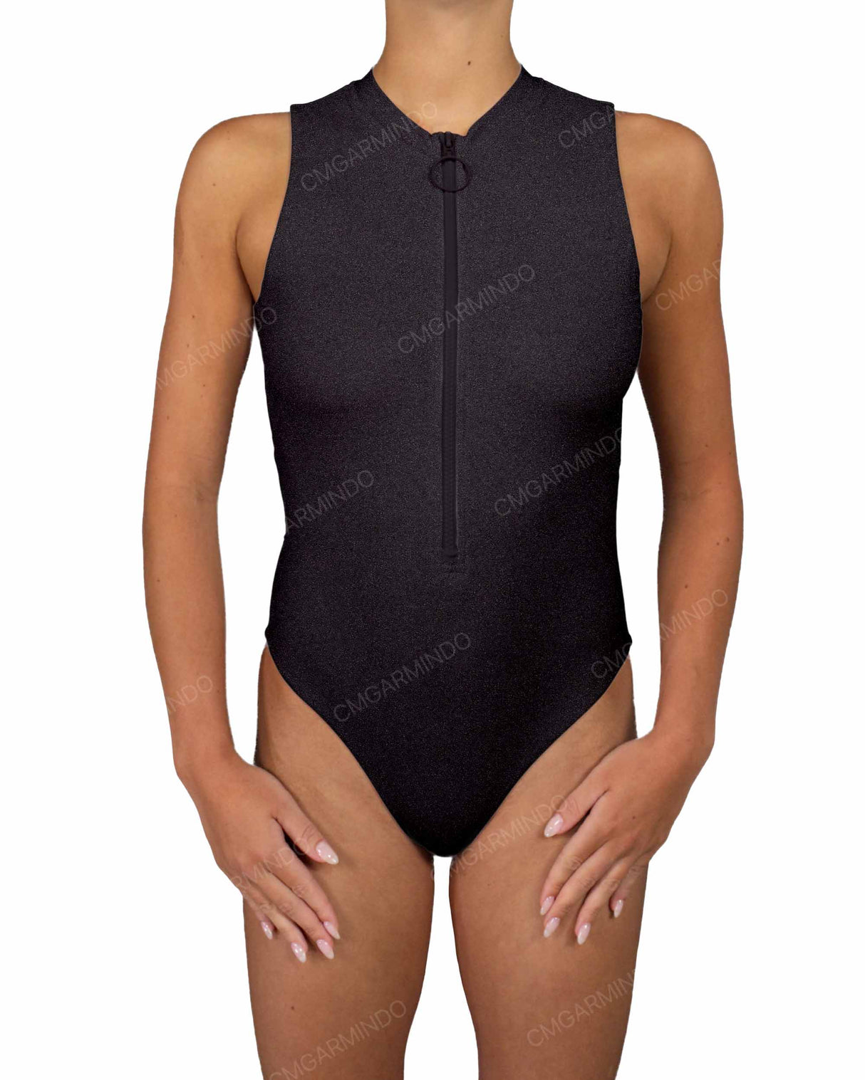 Sleeveless Cut Out Back One Piece