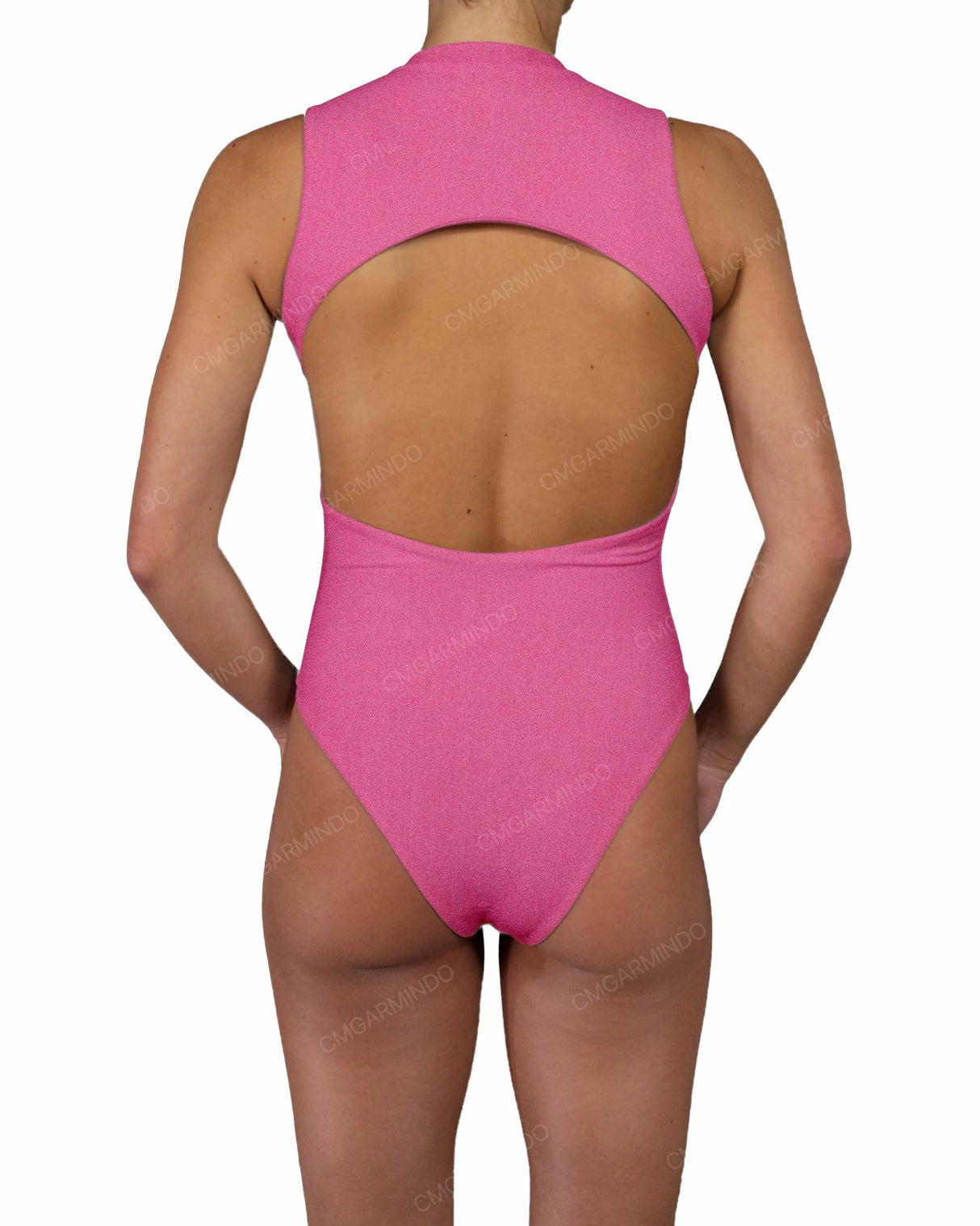 Sleeveless Cut Out Back One Piece