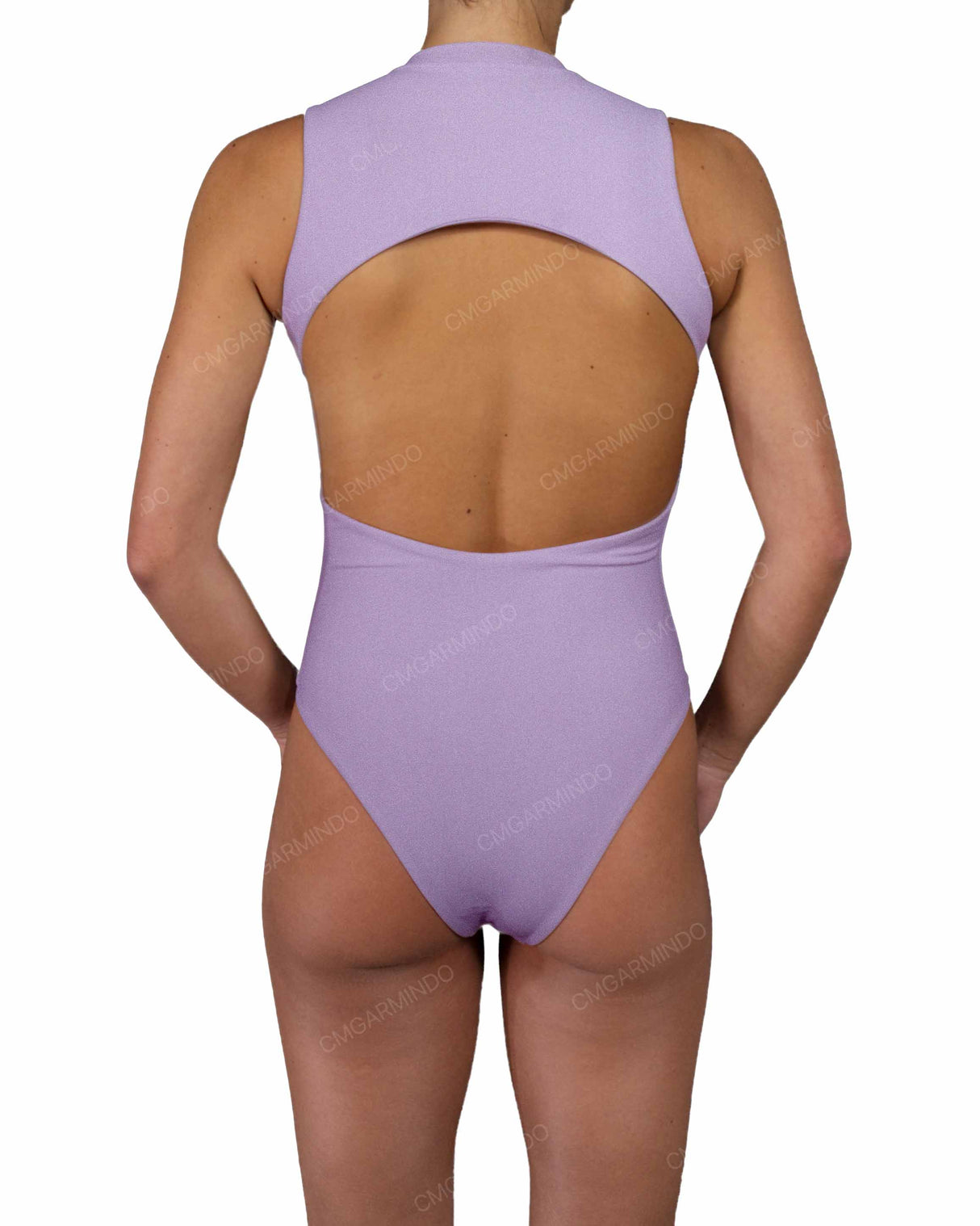 Sleeveless Cut Out Back One Piece