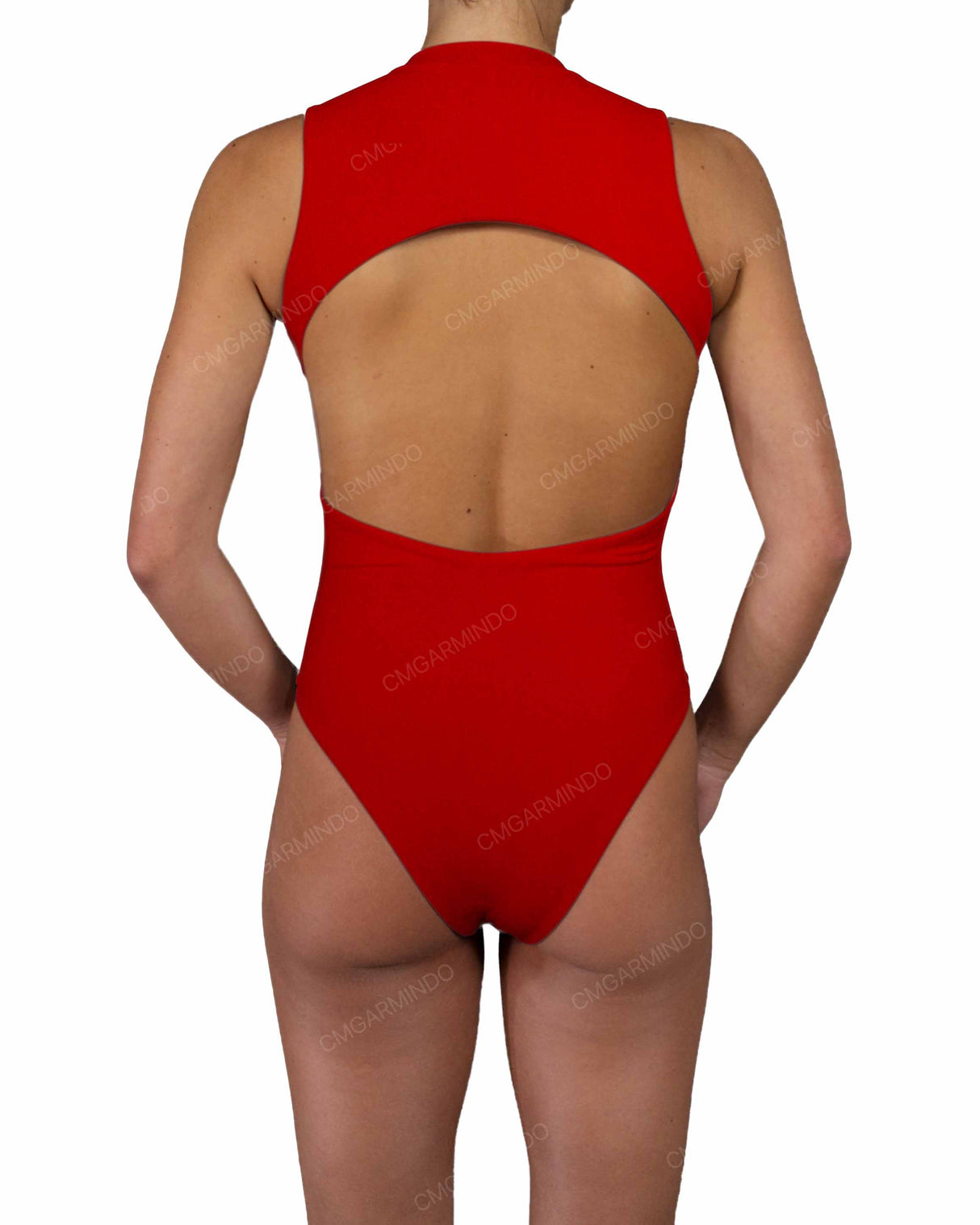 Sleeveless Cut Out Back One Piece