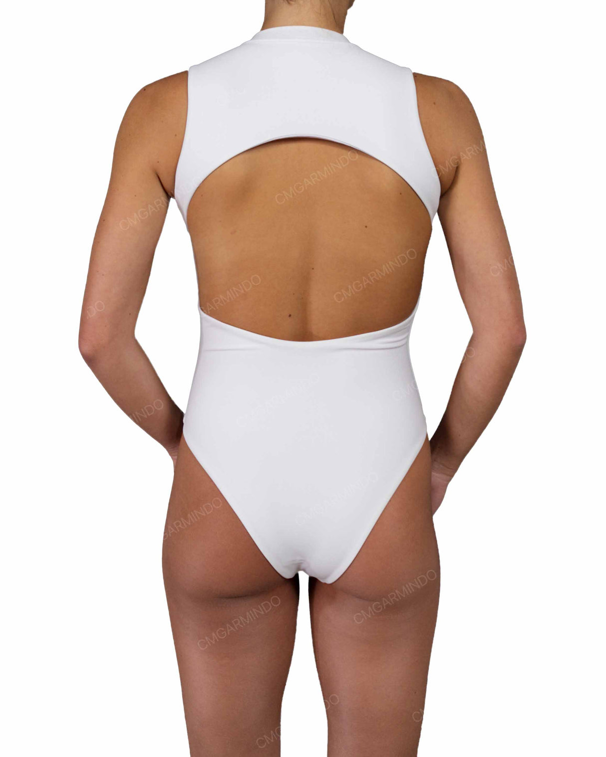 Sleeveless Cut Out Back One Piece