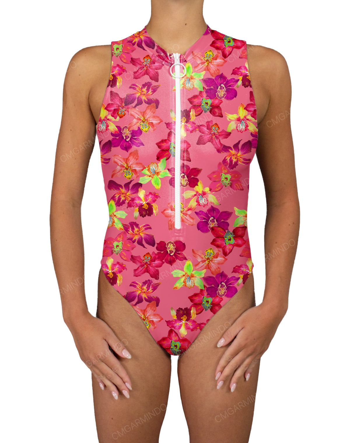 Sleeveless Cut Out Back One Piece