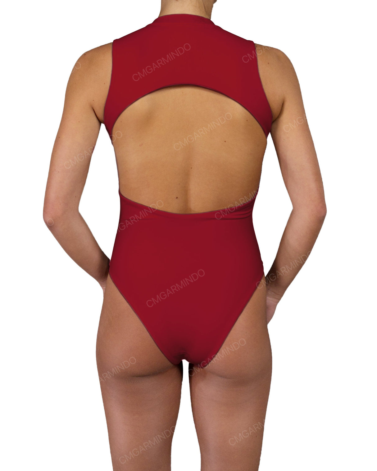 Sleeveless Cut Out Back One Piece