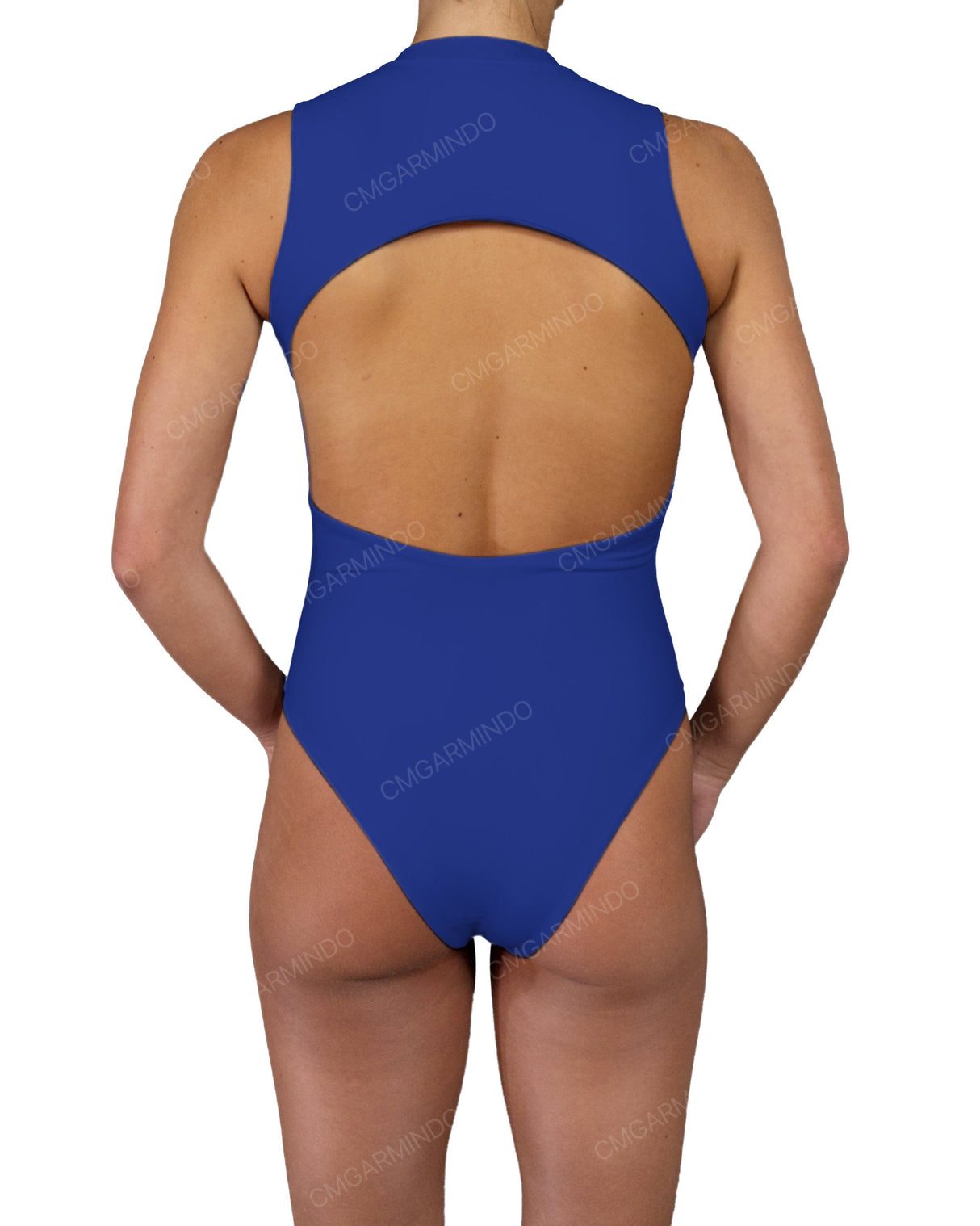 Sleeveless Cut Out Back One Piece