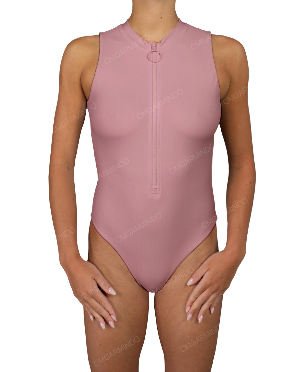 Sleeveless Cut Out Back One Piece