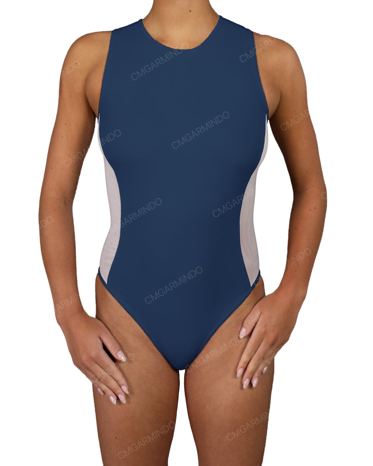 Sleeveless Side Panel One Piece