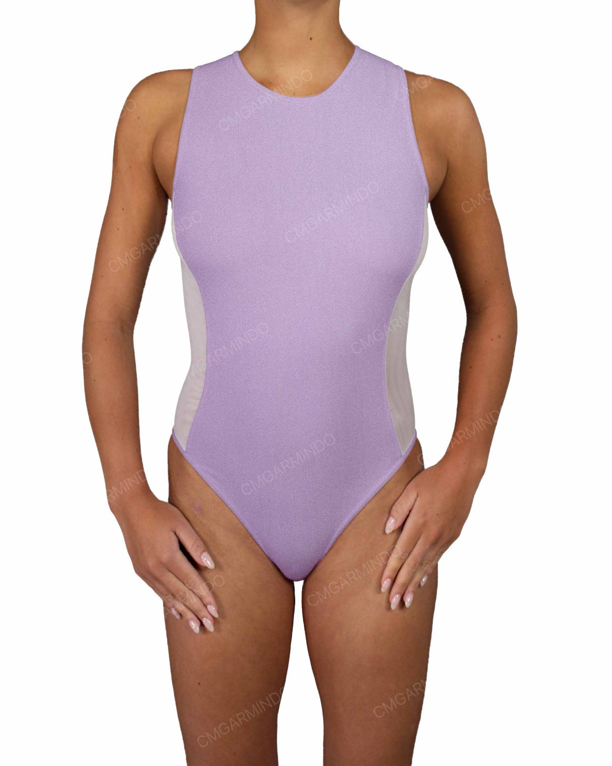 Sleeveless Side Panel One Piece