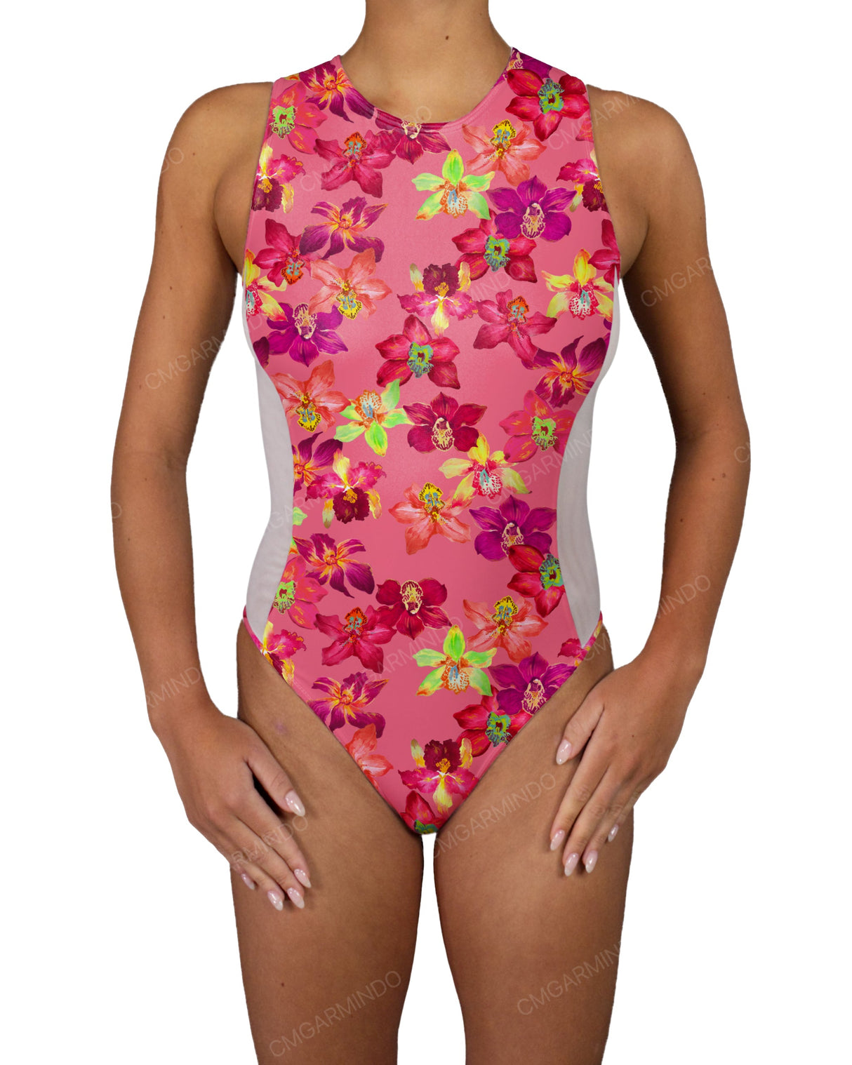 Sleeveless Side Panel One Piece