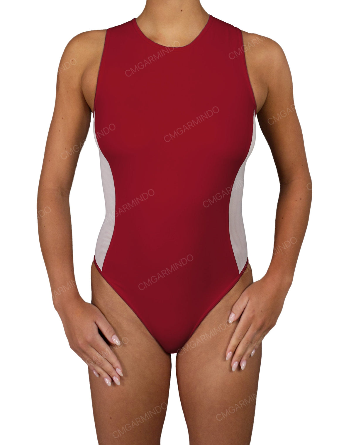 Sleeveless Side Panel One Piece
