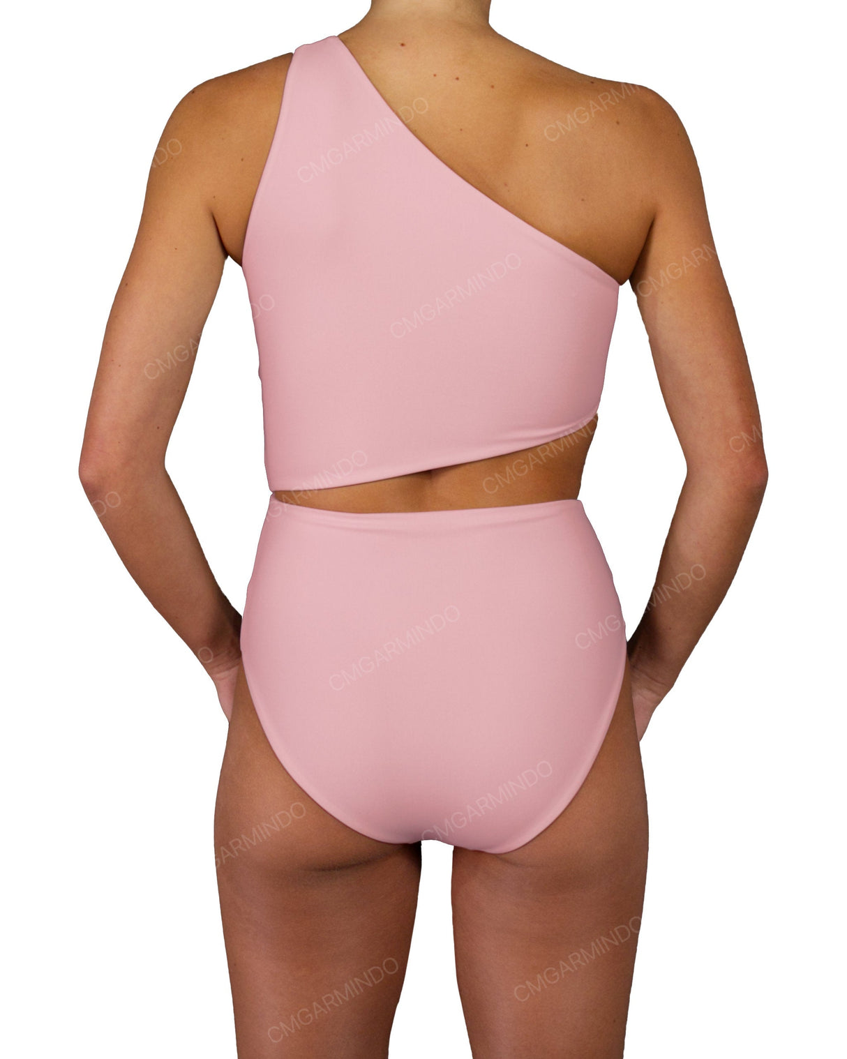 One Shoulder Twist One Piece