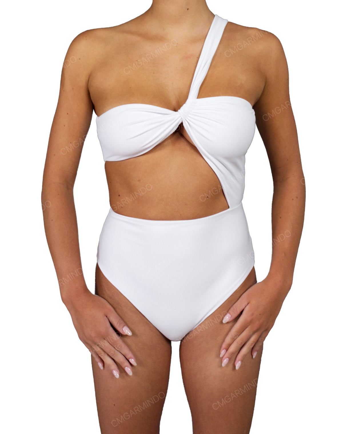 One Shoulder Twist One Piece