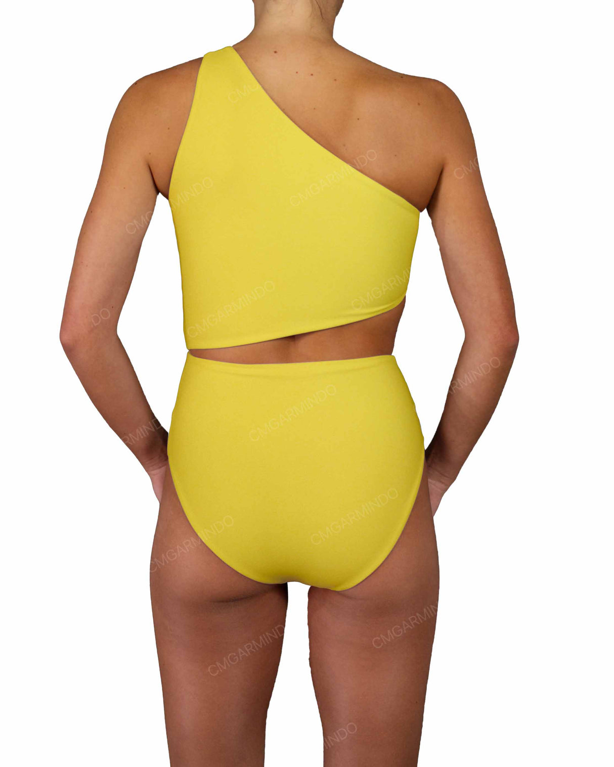 One Shoulder Twist One Piece