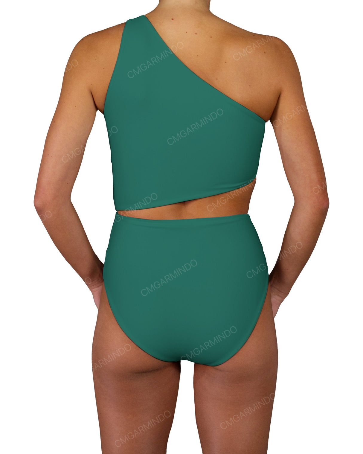 One Shoulder Twist One Piece