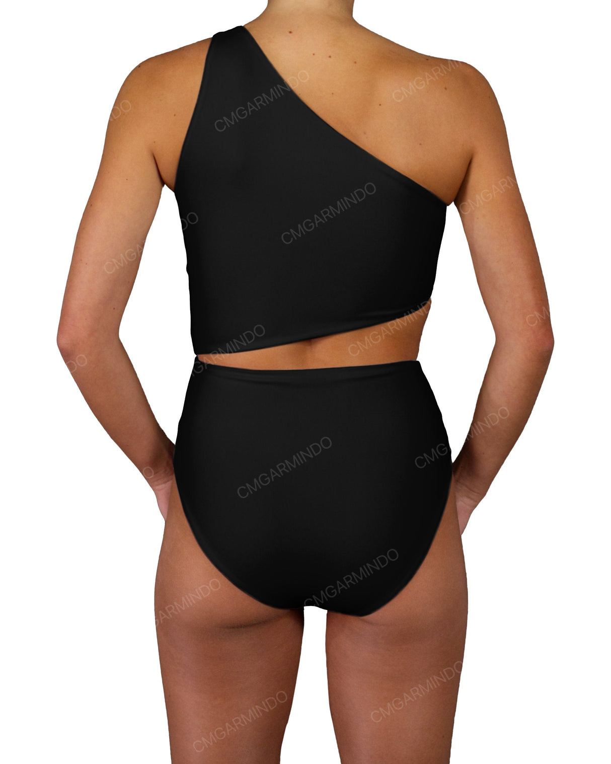 One Shoulder Twist One Piece