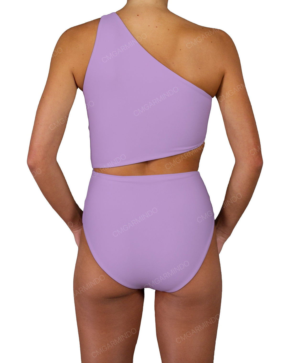One Shoulder Twist One Piece