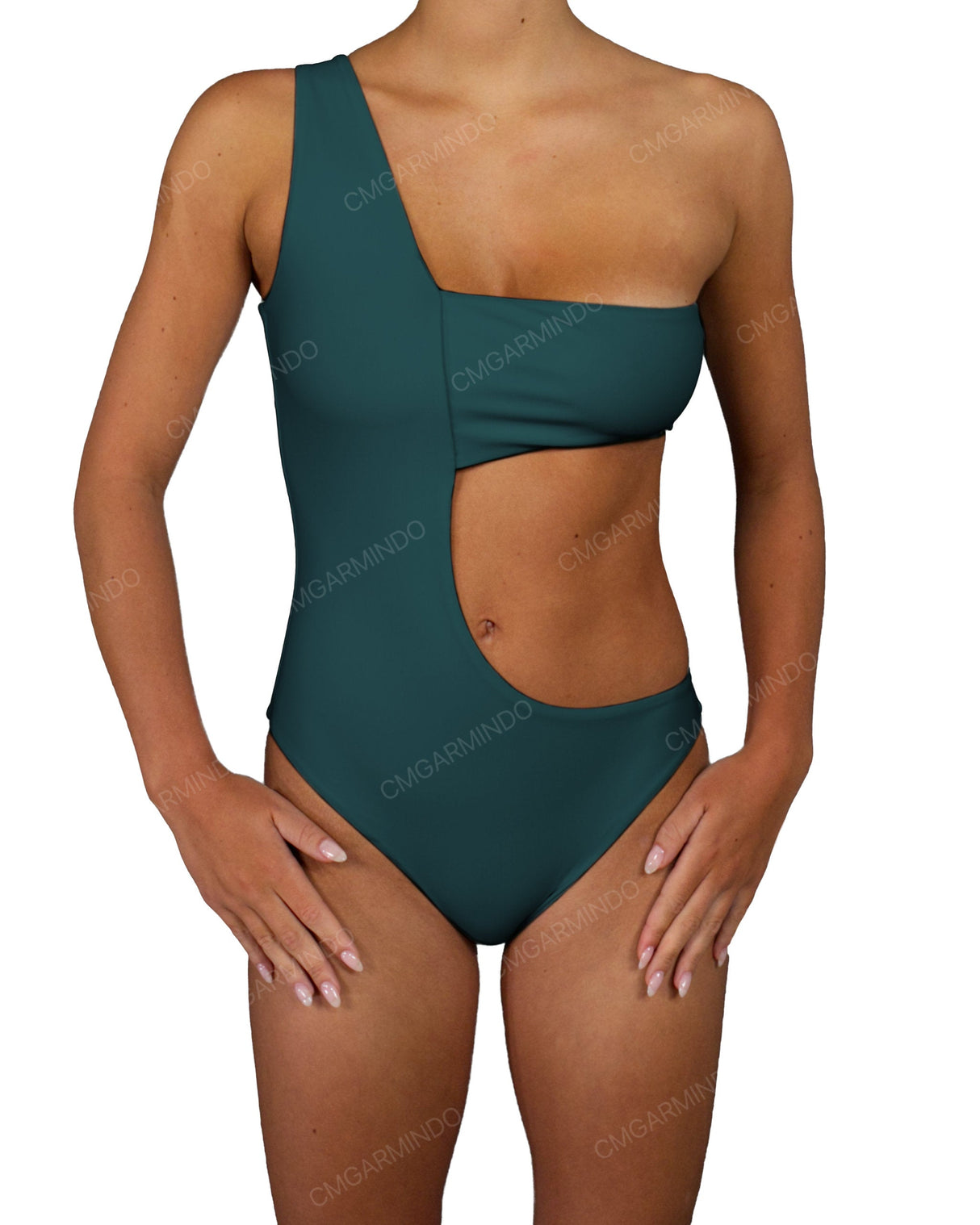 One Shoulder Bandeau One Piece