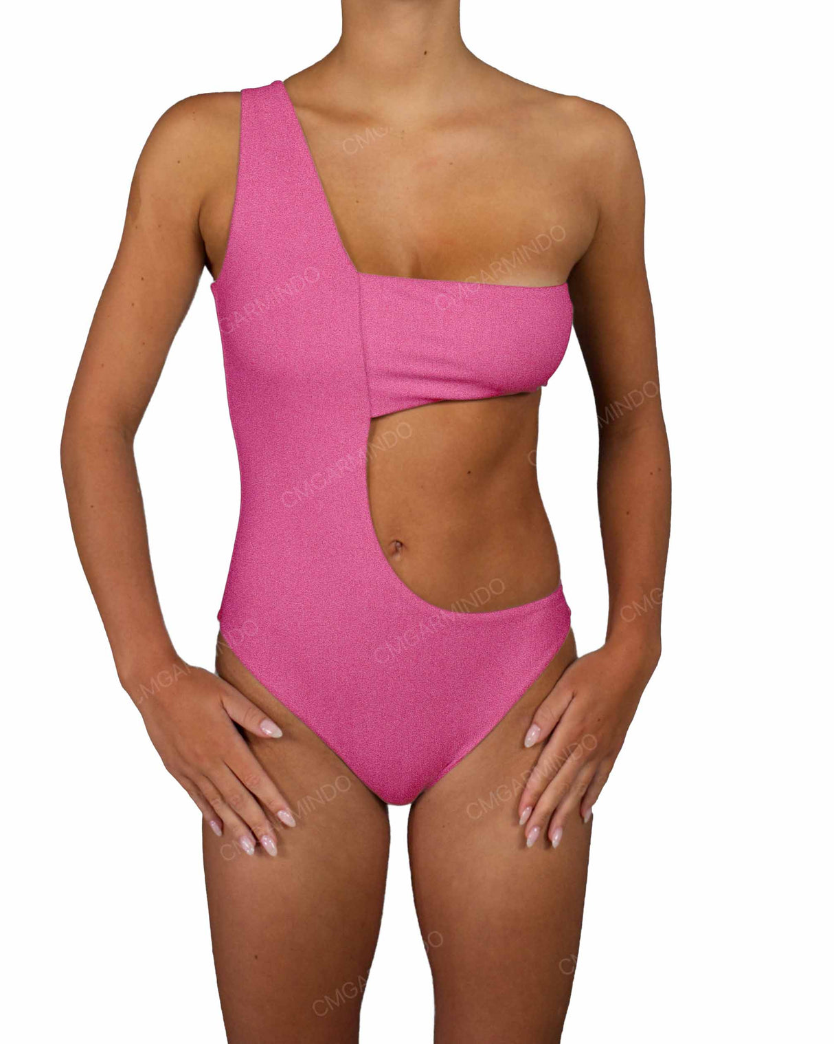 One Shoulder Bandeau One Piece