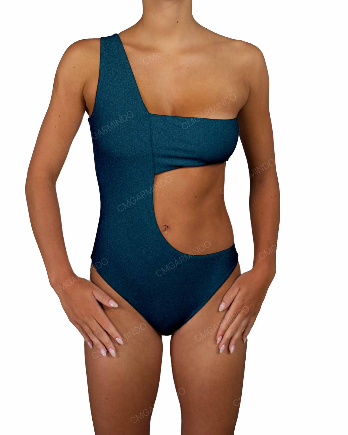 One Shoulder Bandeau One Piece