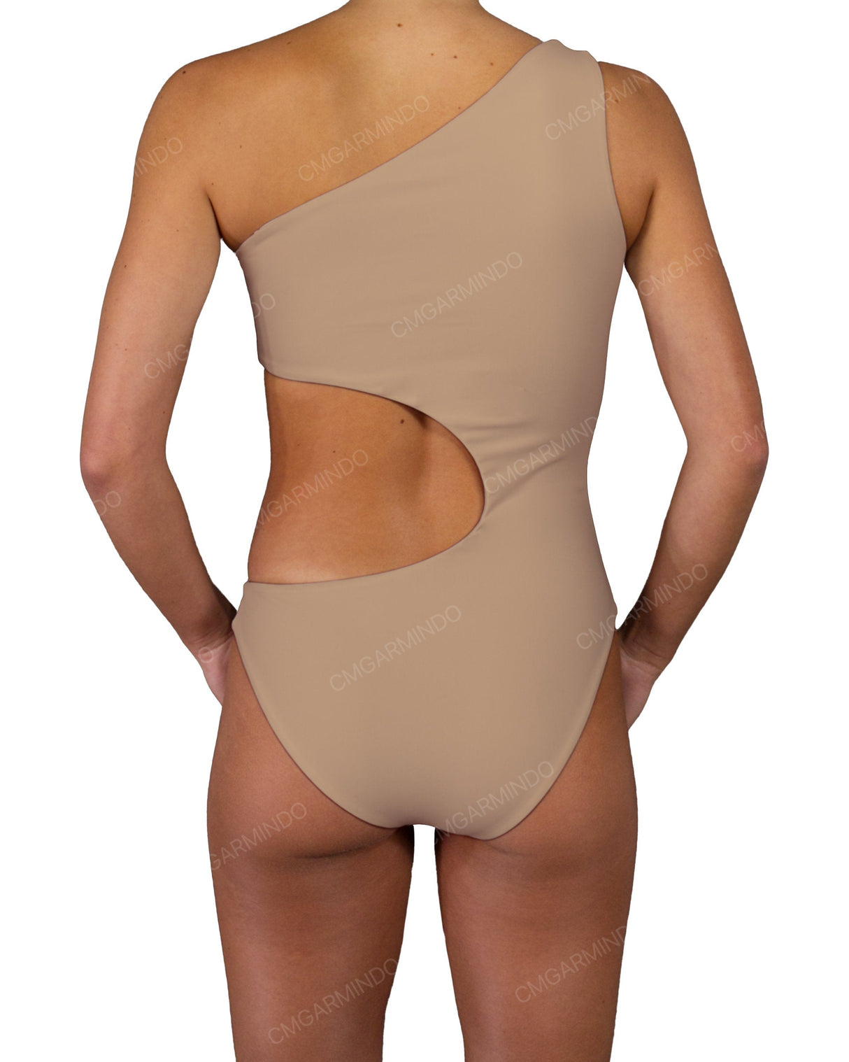 One Shoulder Bandeau One Piece