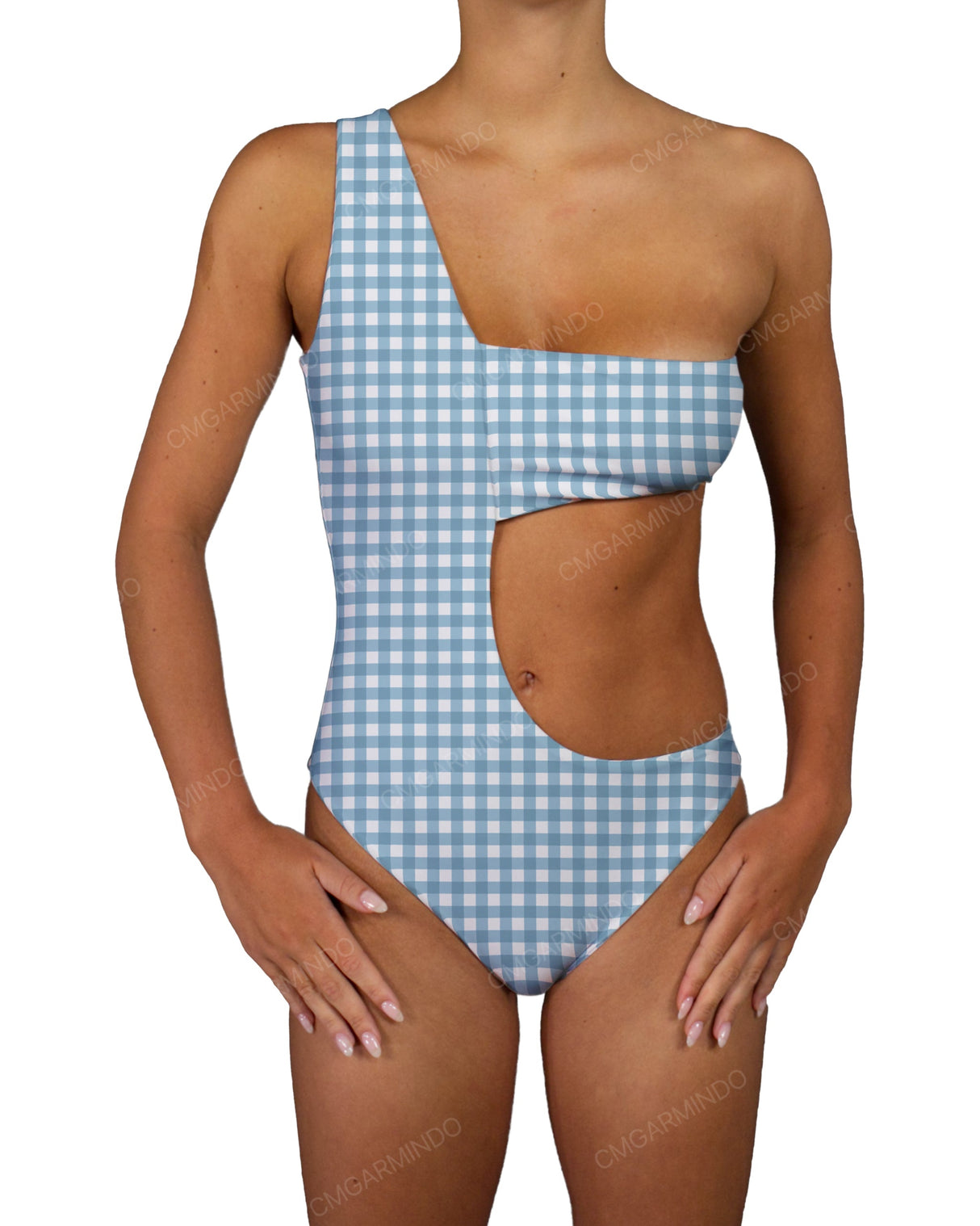 One Shoulder Bandeau One Piece