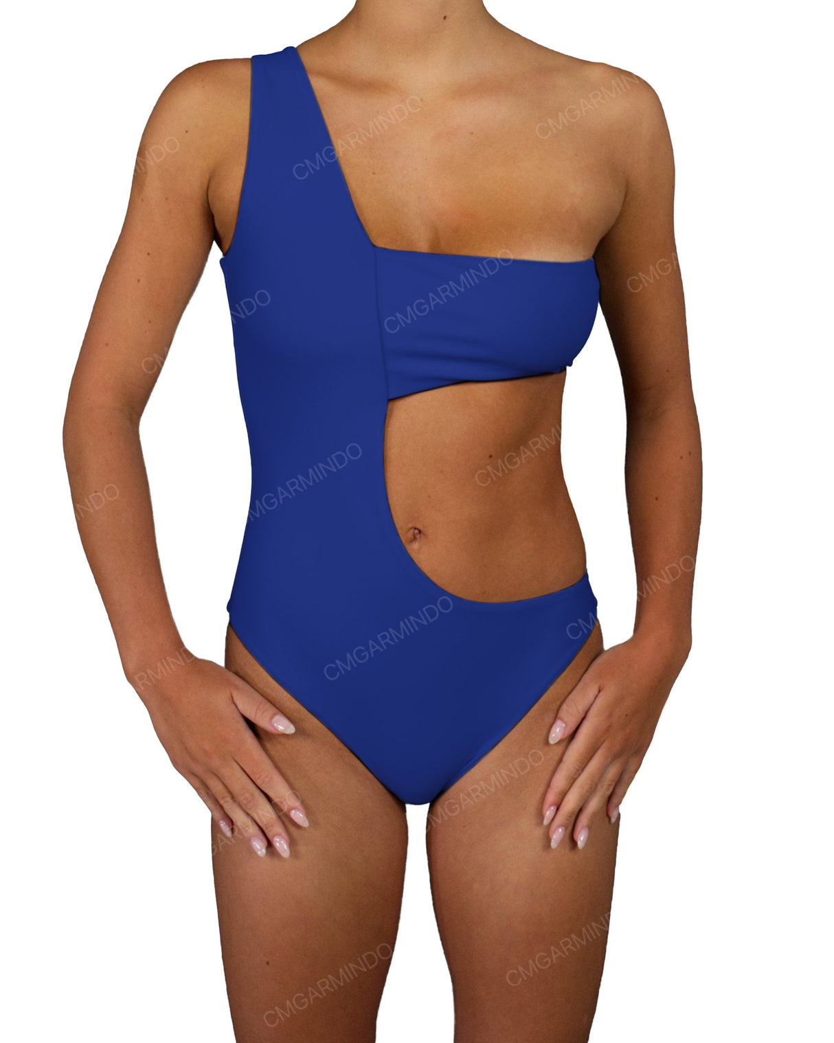 One Shoulder Bandeau One Piece