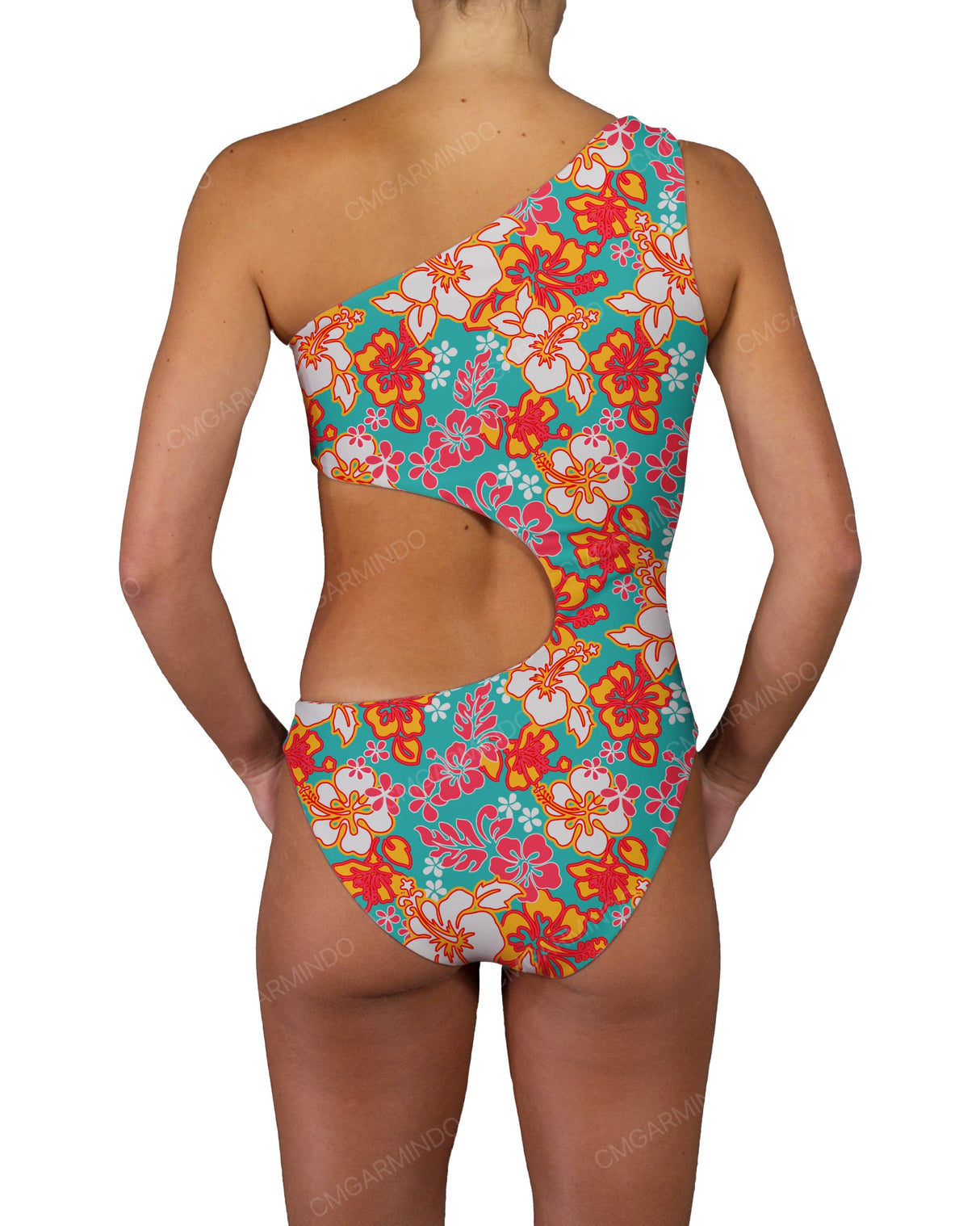 One Shoulder Bandeau One Piece
