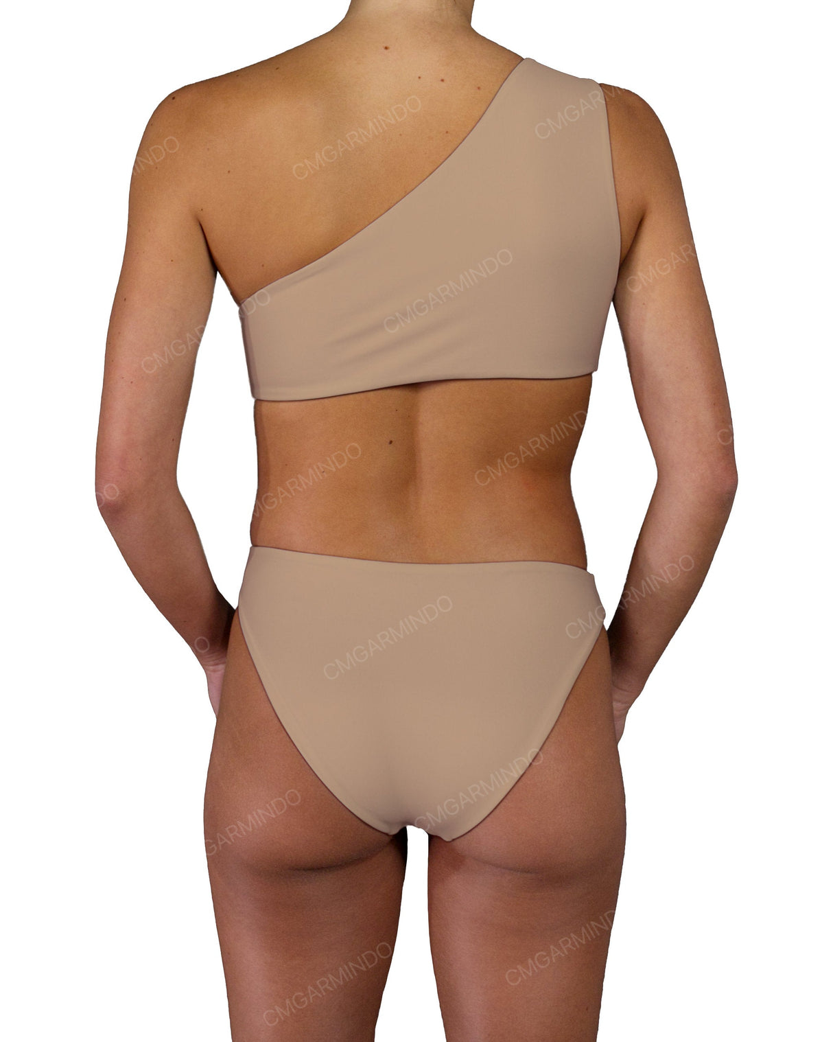 Asymmetrical Cut Out One Shoulder One Piece