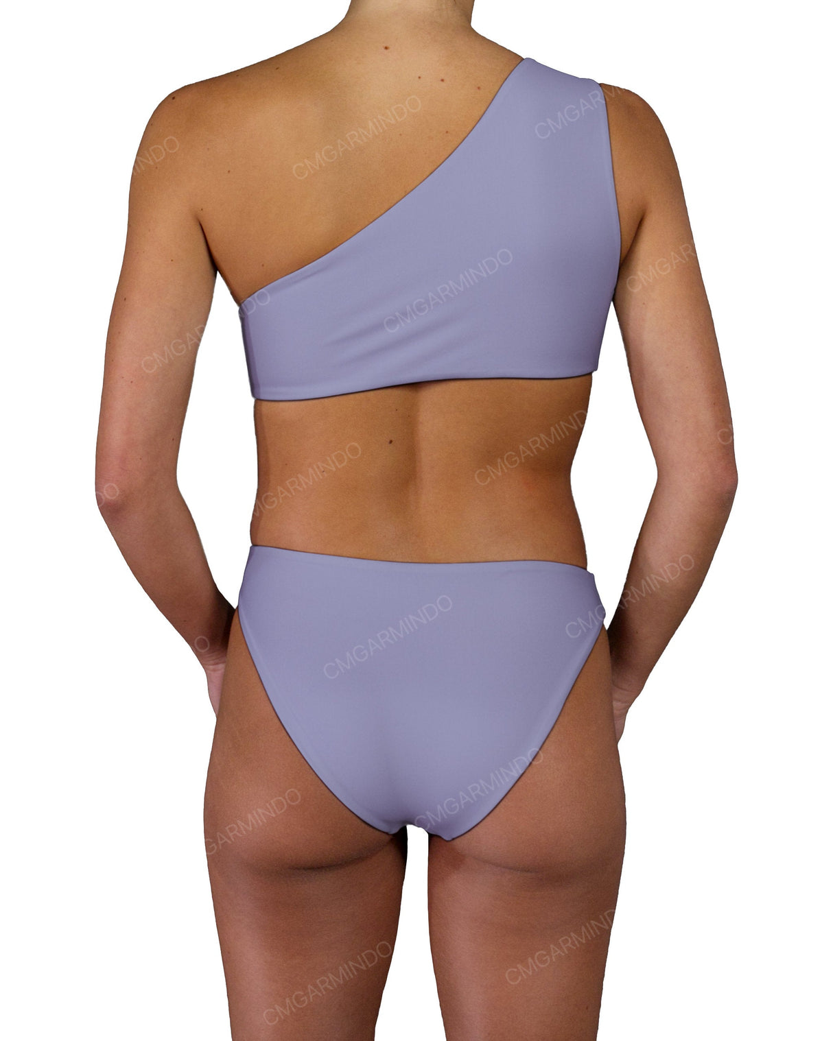 Asymmetrical Cut Out One Shoulder One Piece