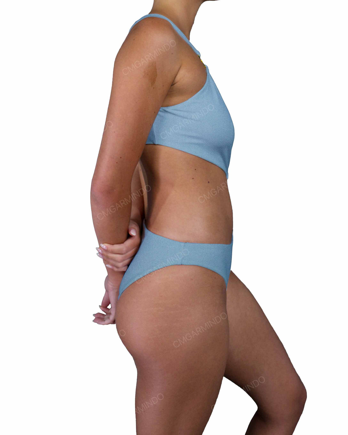 Asymmetrical Cut Out One Shoulder One Piece
