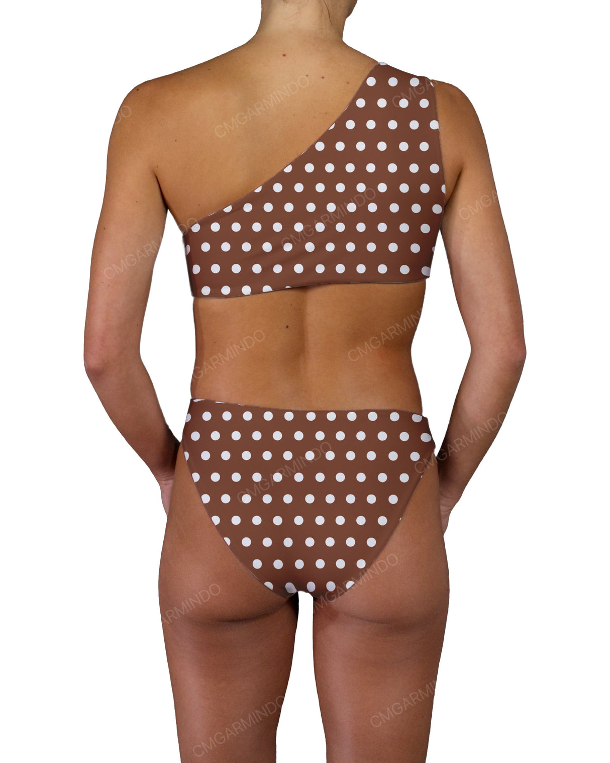 Asymmetrical Cut Out One Shoulder One Piece