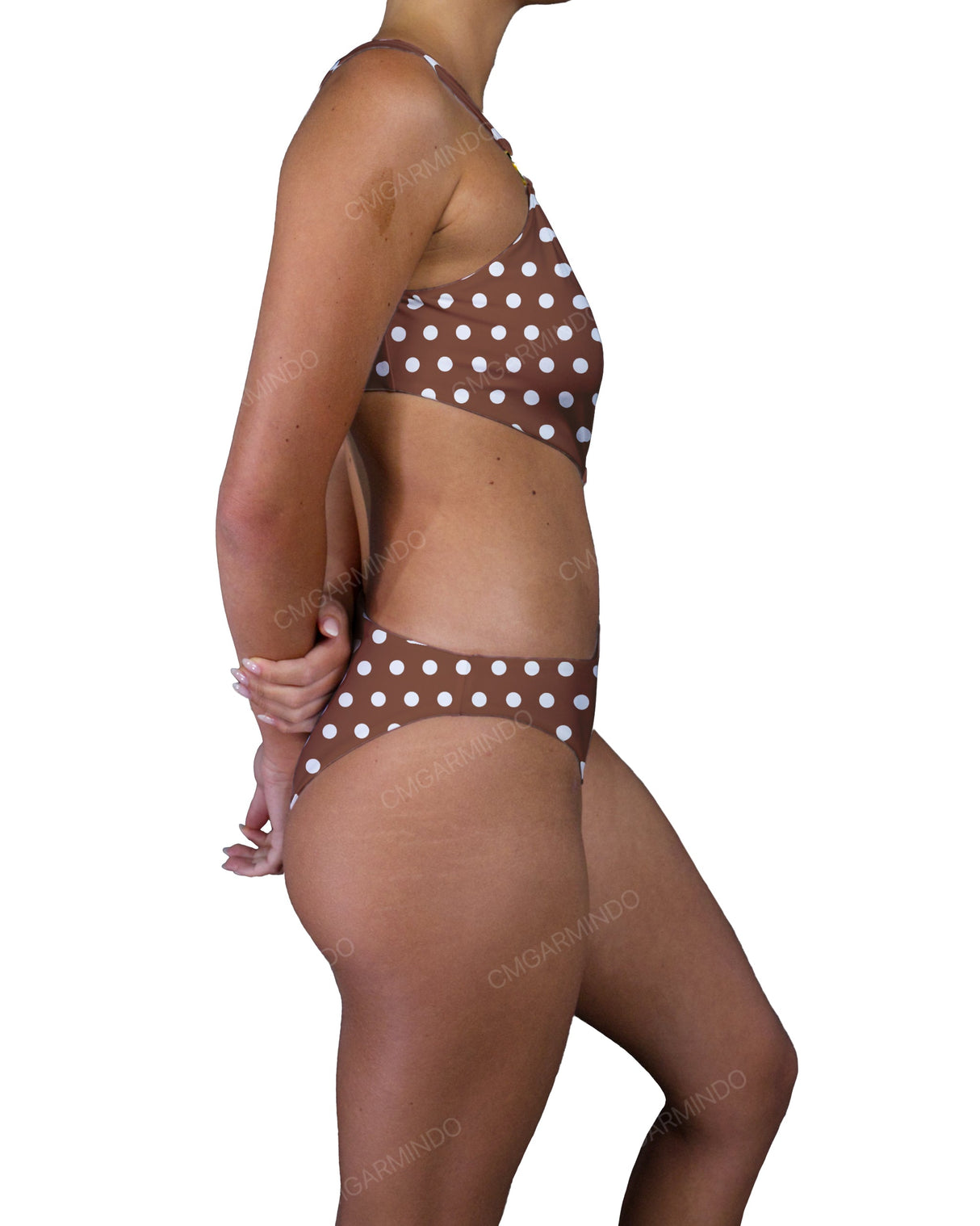 Asymmetrical Cut Out One Shoulder One Piece