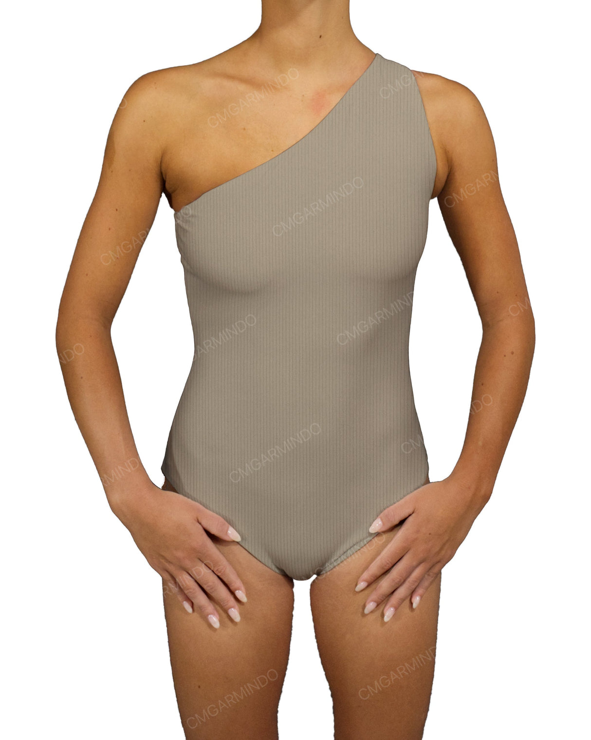Wide One Shoulder One Piece