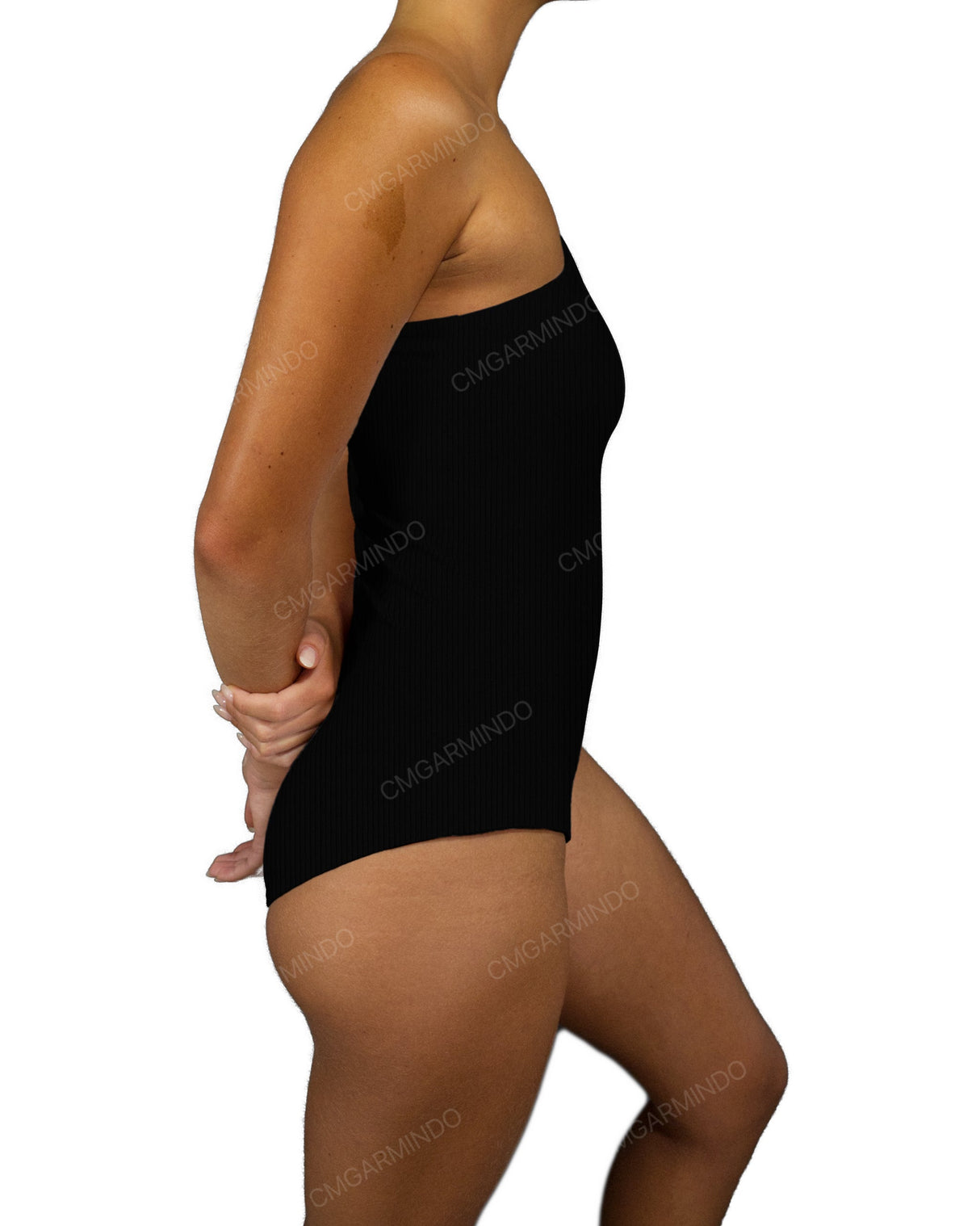 Wide One Shoulder One Piece