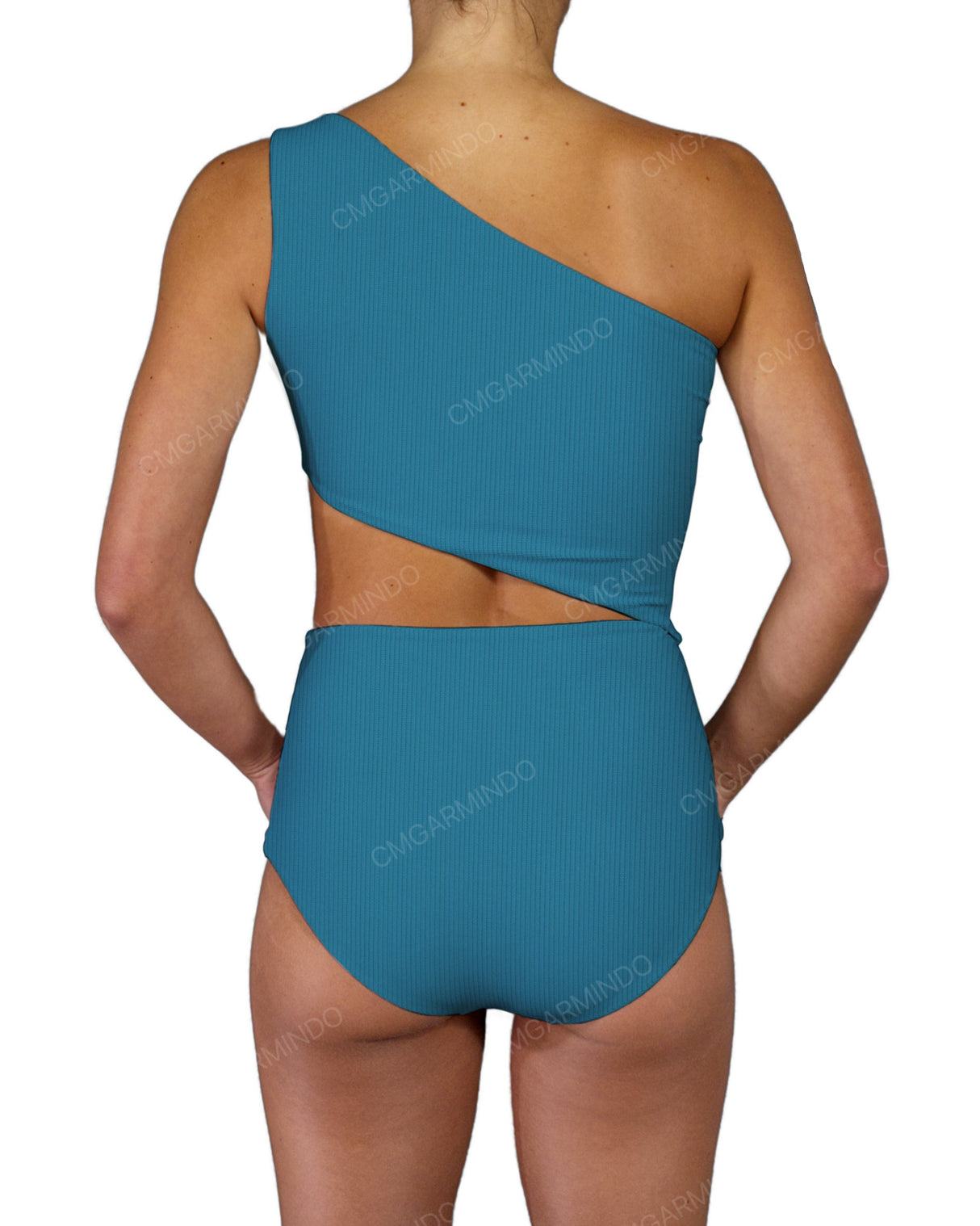 One Shoulder Cut Out One Piece