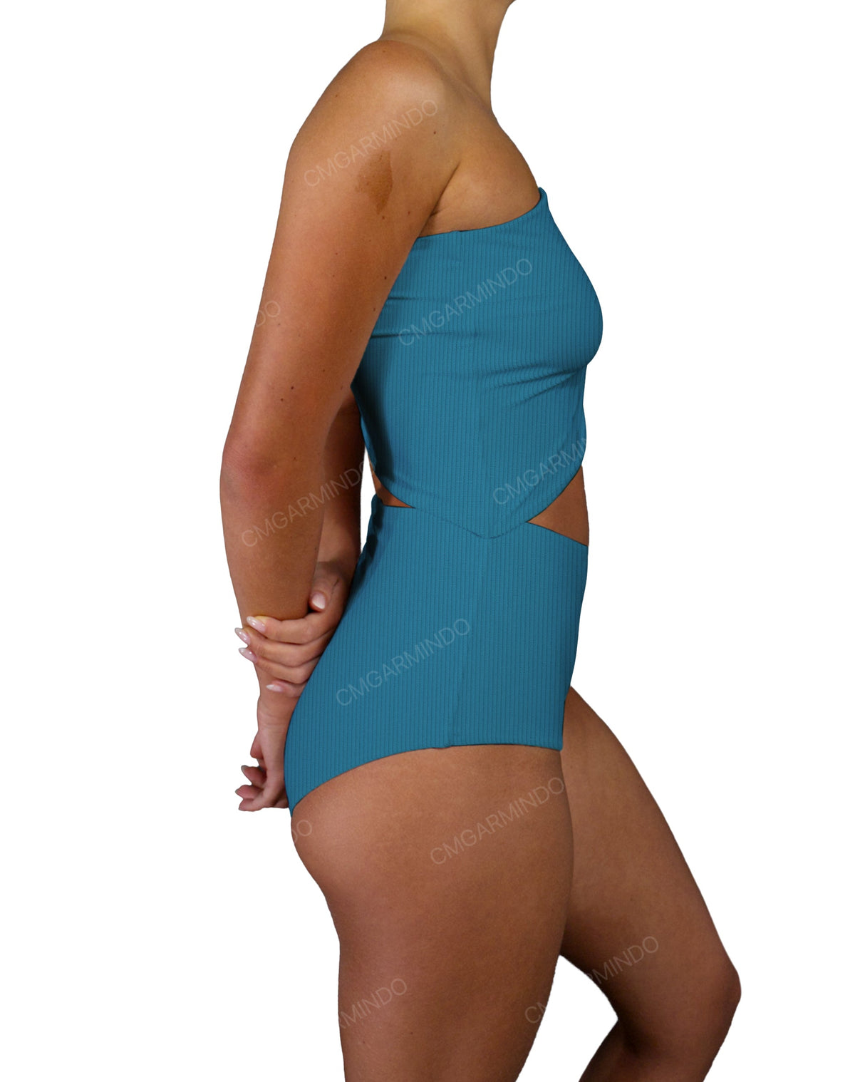 One Shoulder Cut Out One Piece