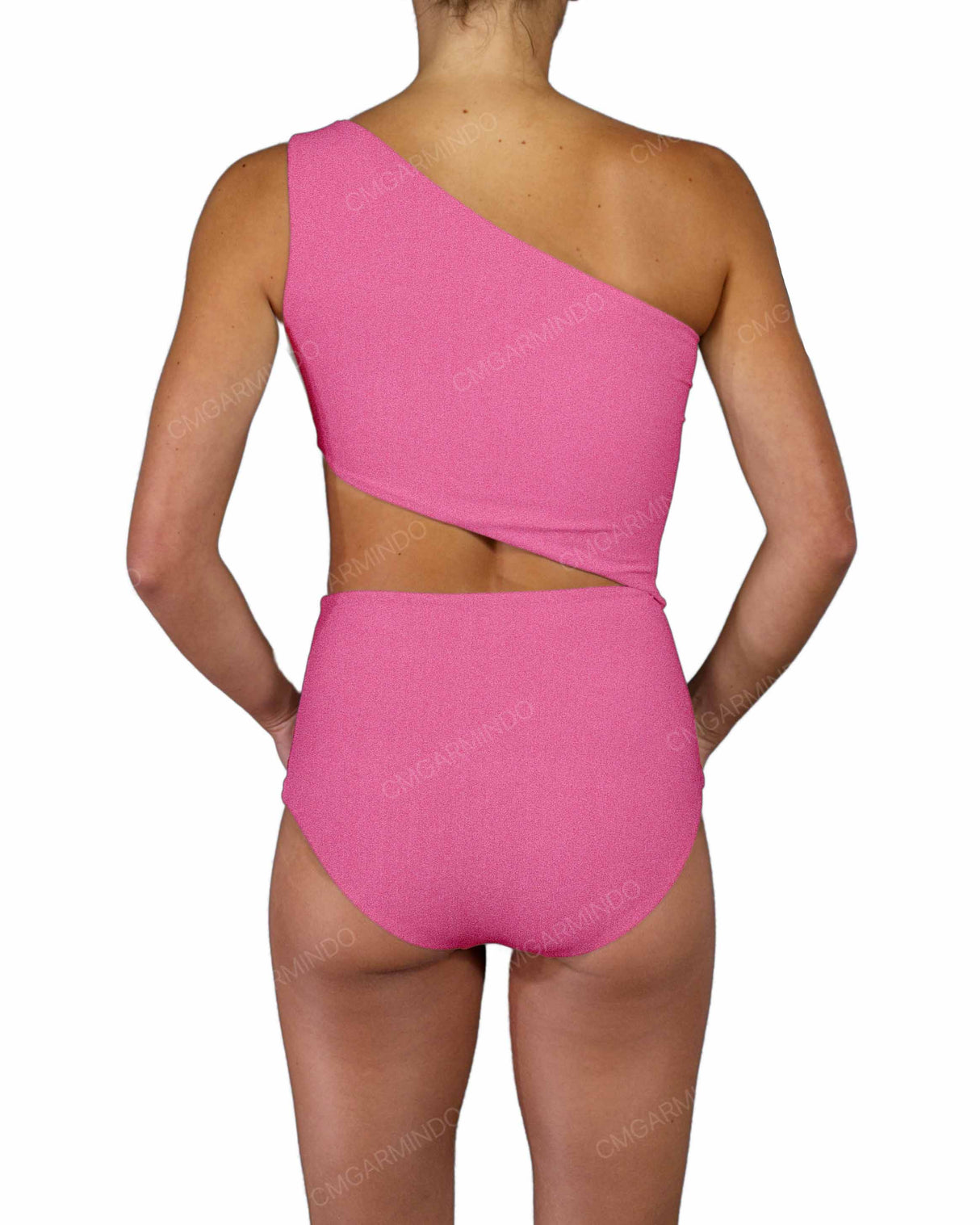 One Shoulder Cut Out One Piece