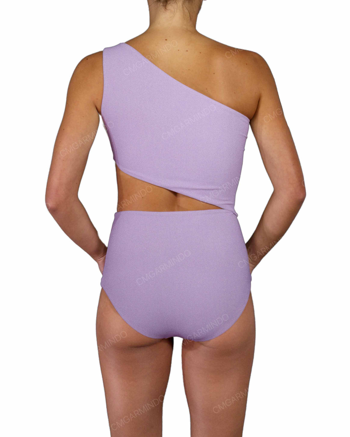One Shoulder Cut Out One Piece