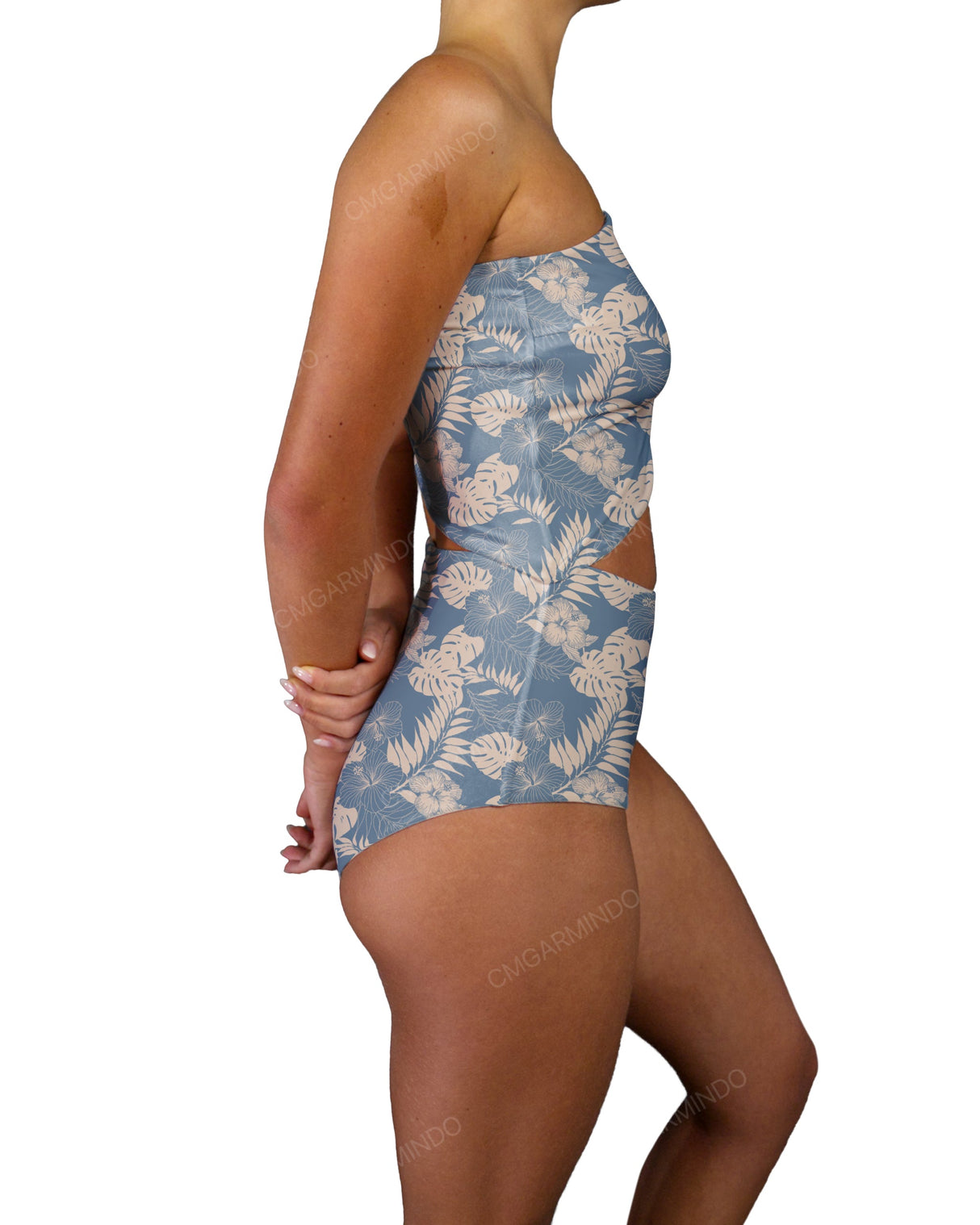 One Shoulder Cut Out One Piece