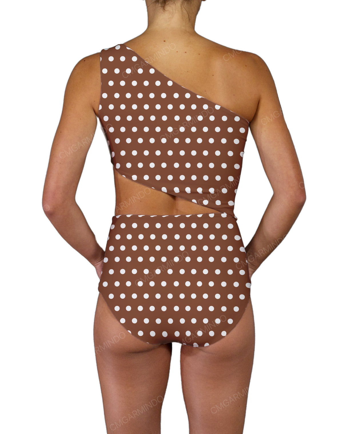 One Shoulder Cut Out One Piece