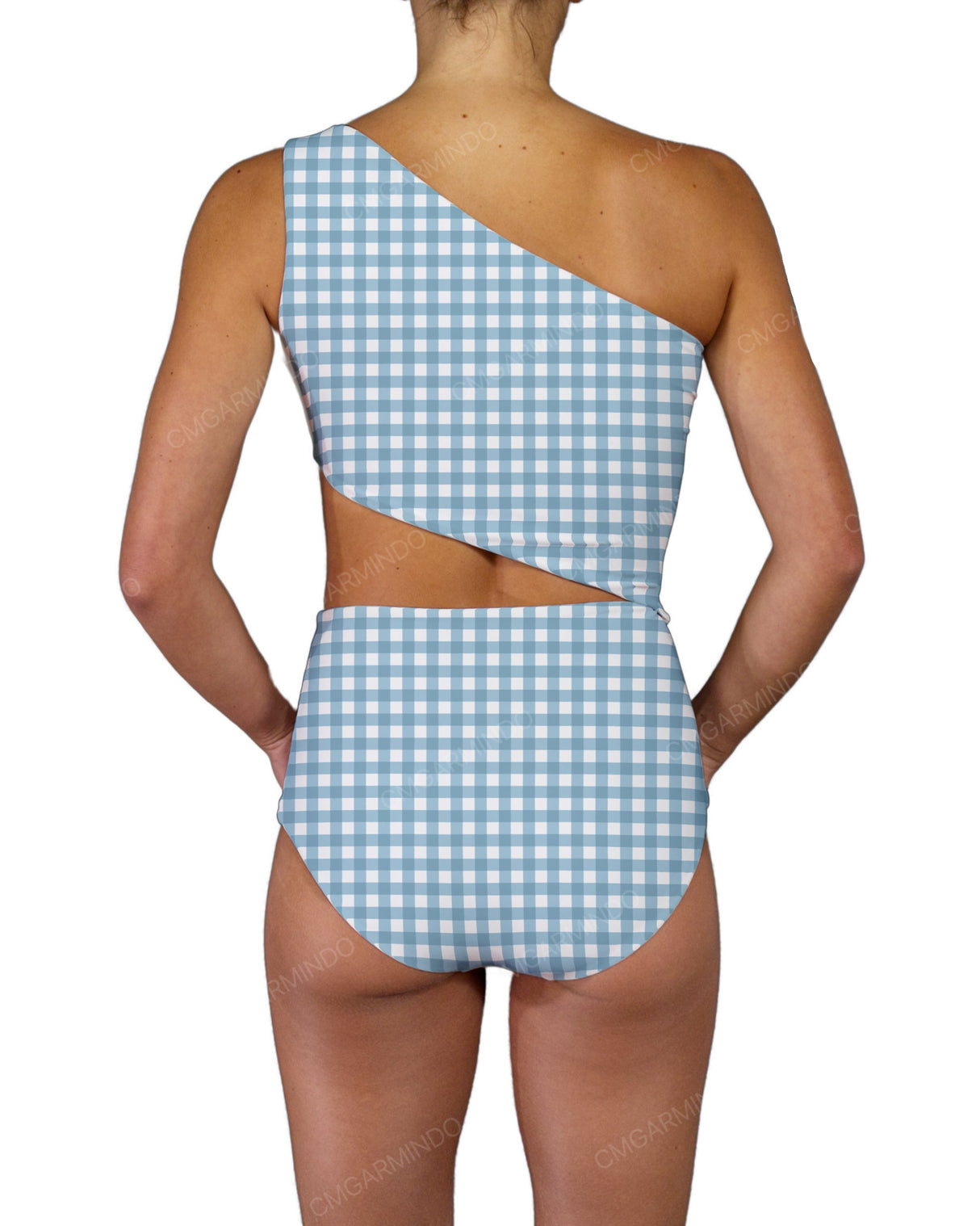 One Shoulder Cut Out One Piece